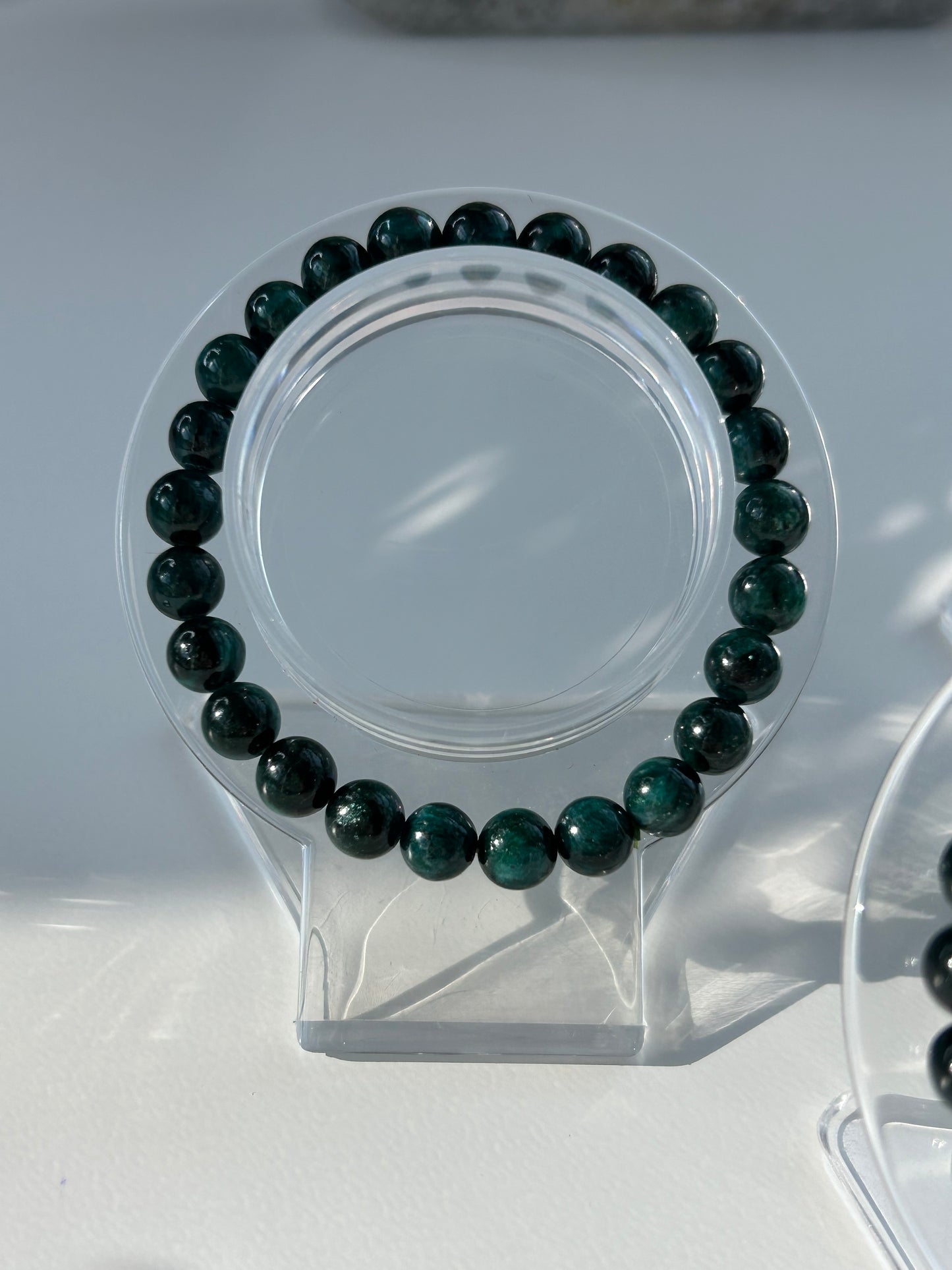 Green Emerald Fuchsite Beaded Bracelet