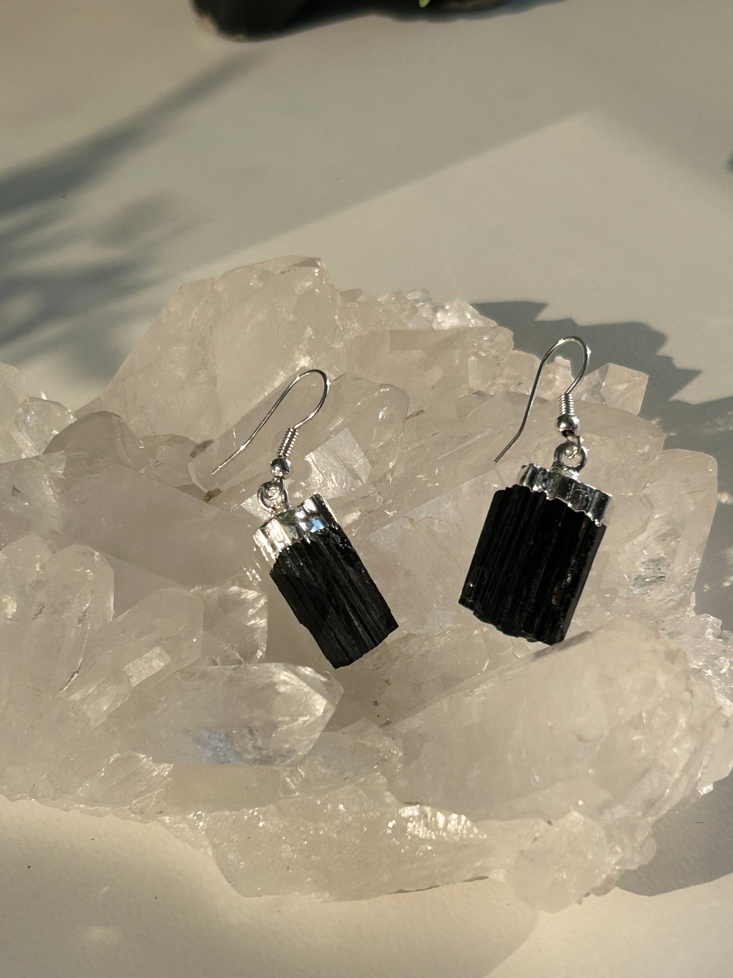 Black Tourmaline Dangle earrings