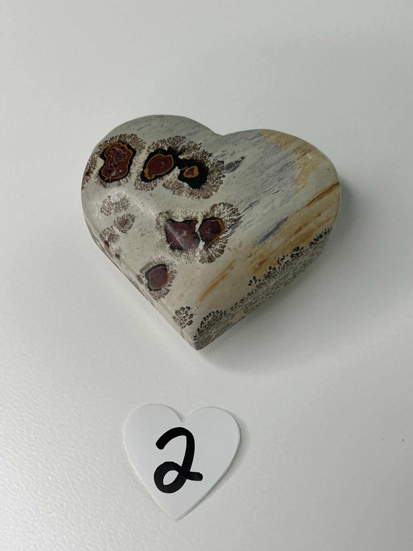 Picture Jasper Heart Carving