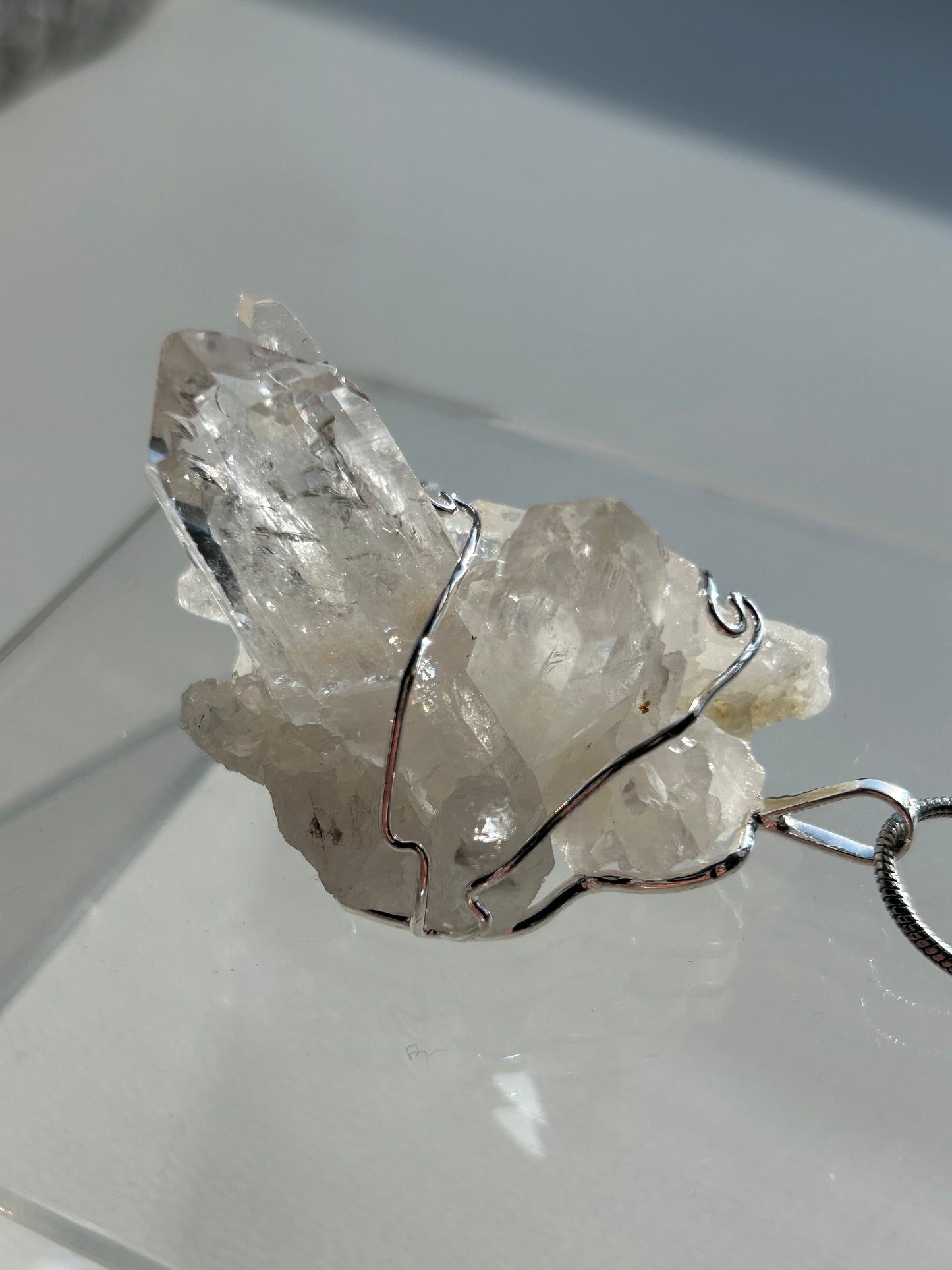 Clear Quartz Statement necklace