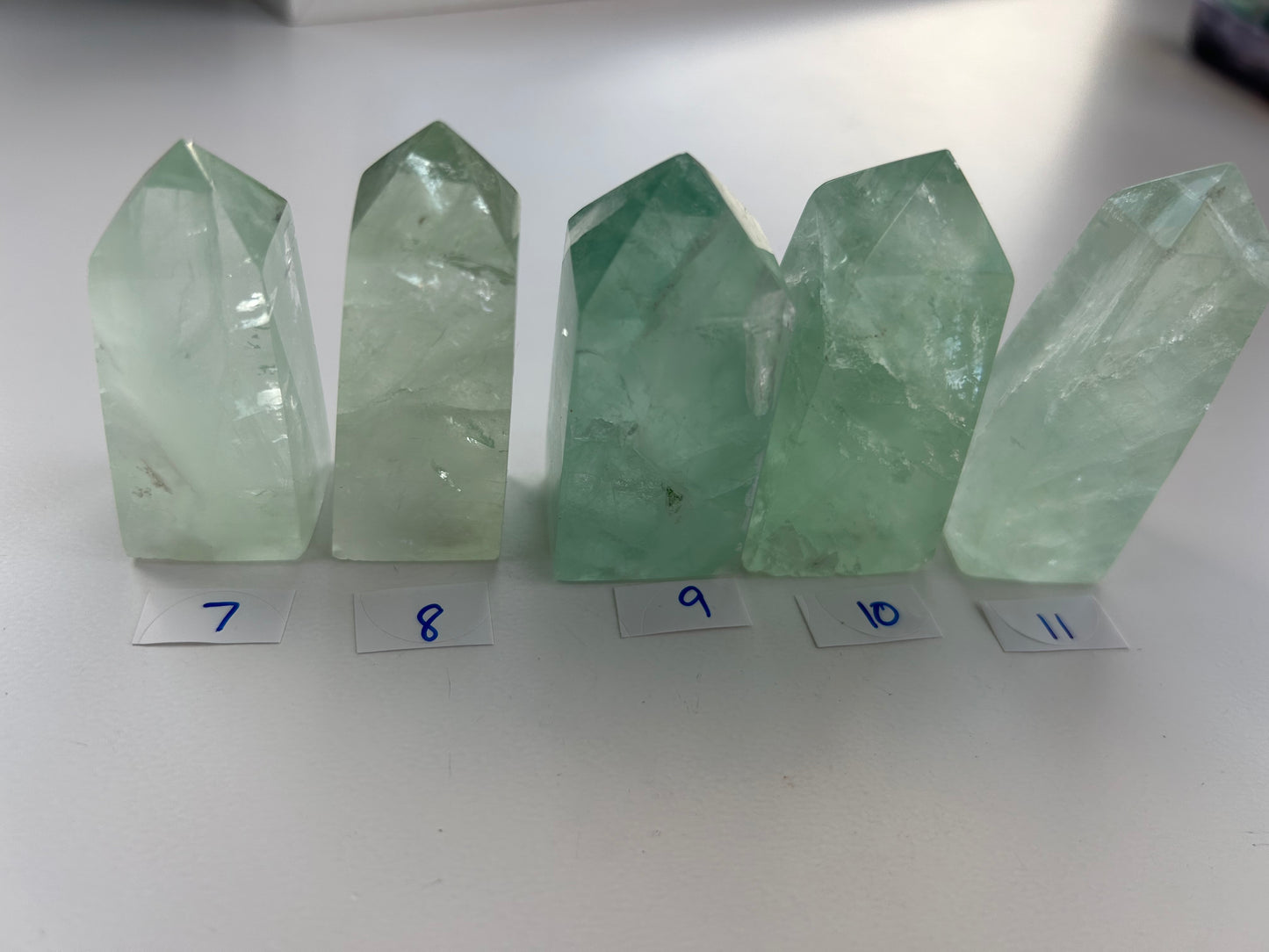 Green Fluorite Obelisks