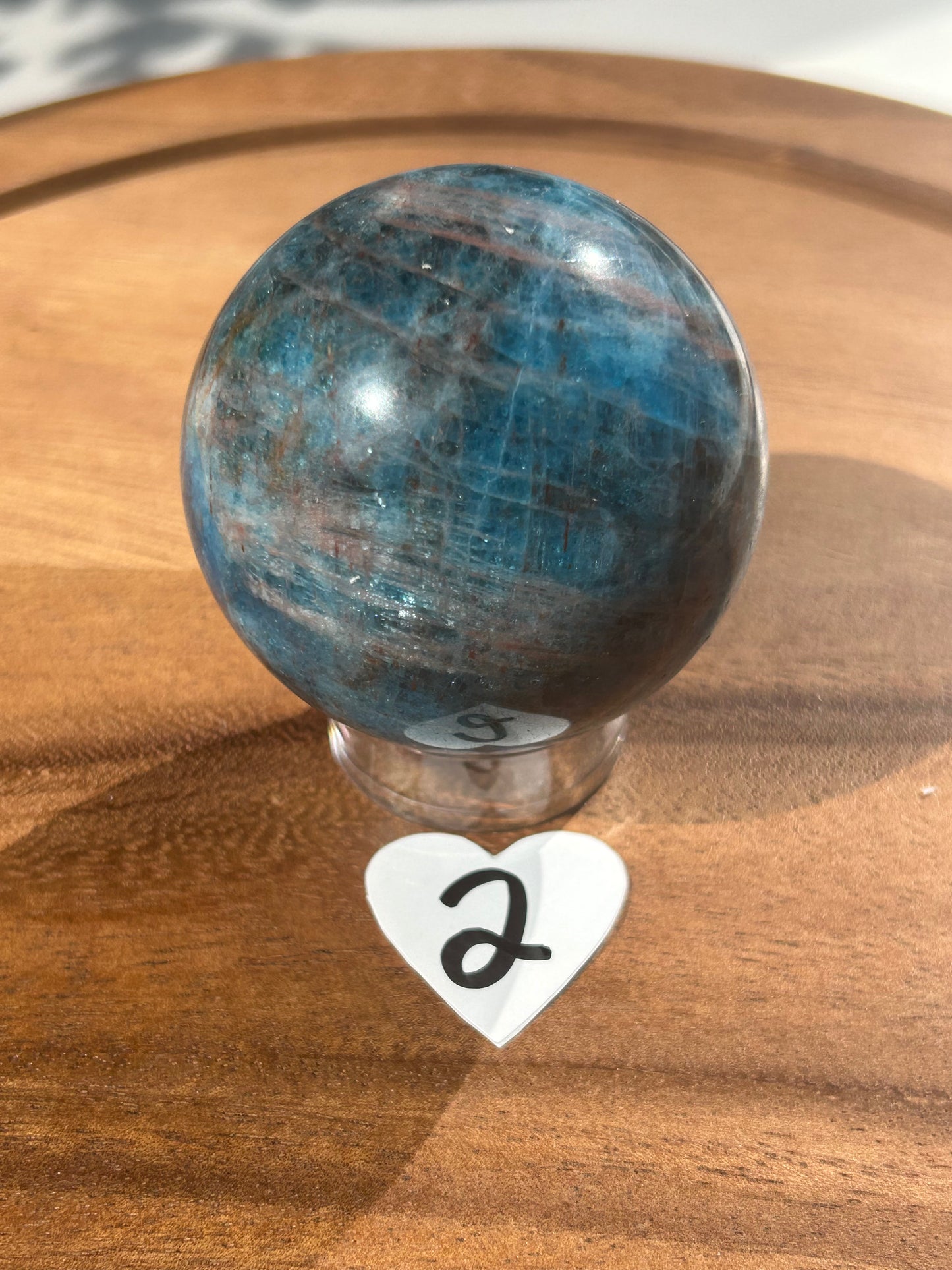 Blue Apatite Sphere