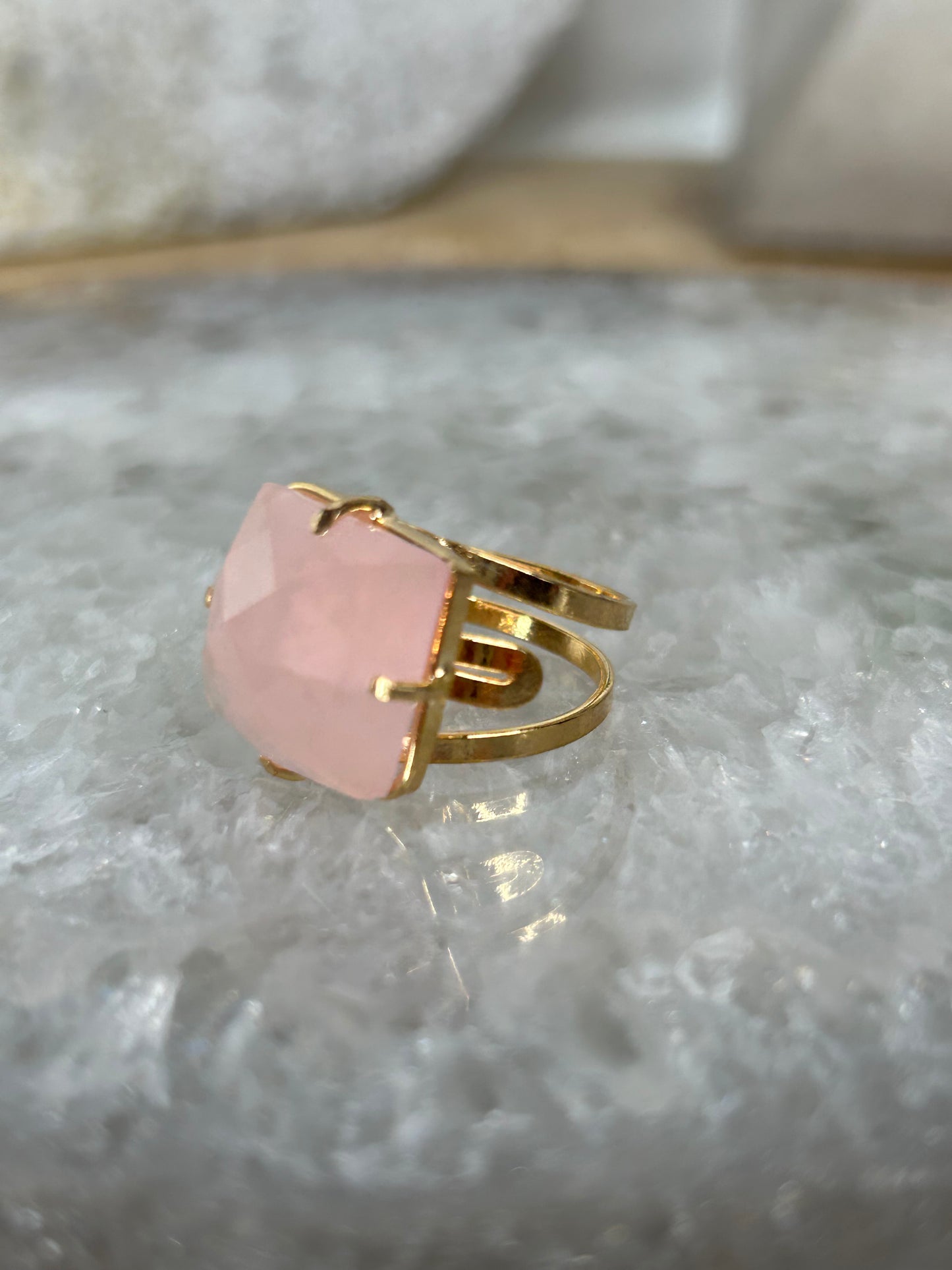 Faceted Gemstone Ring