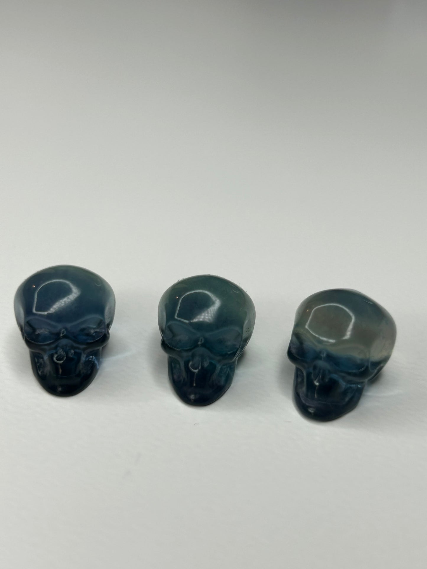 Mini Fluorite Skull carving