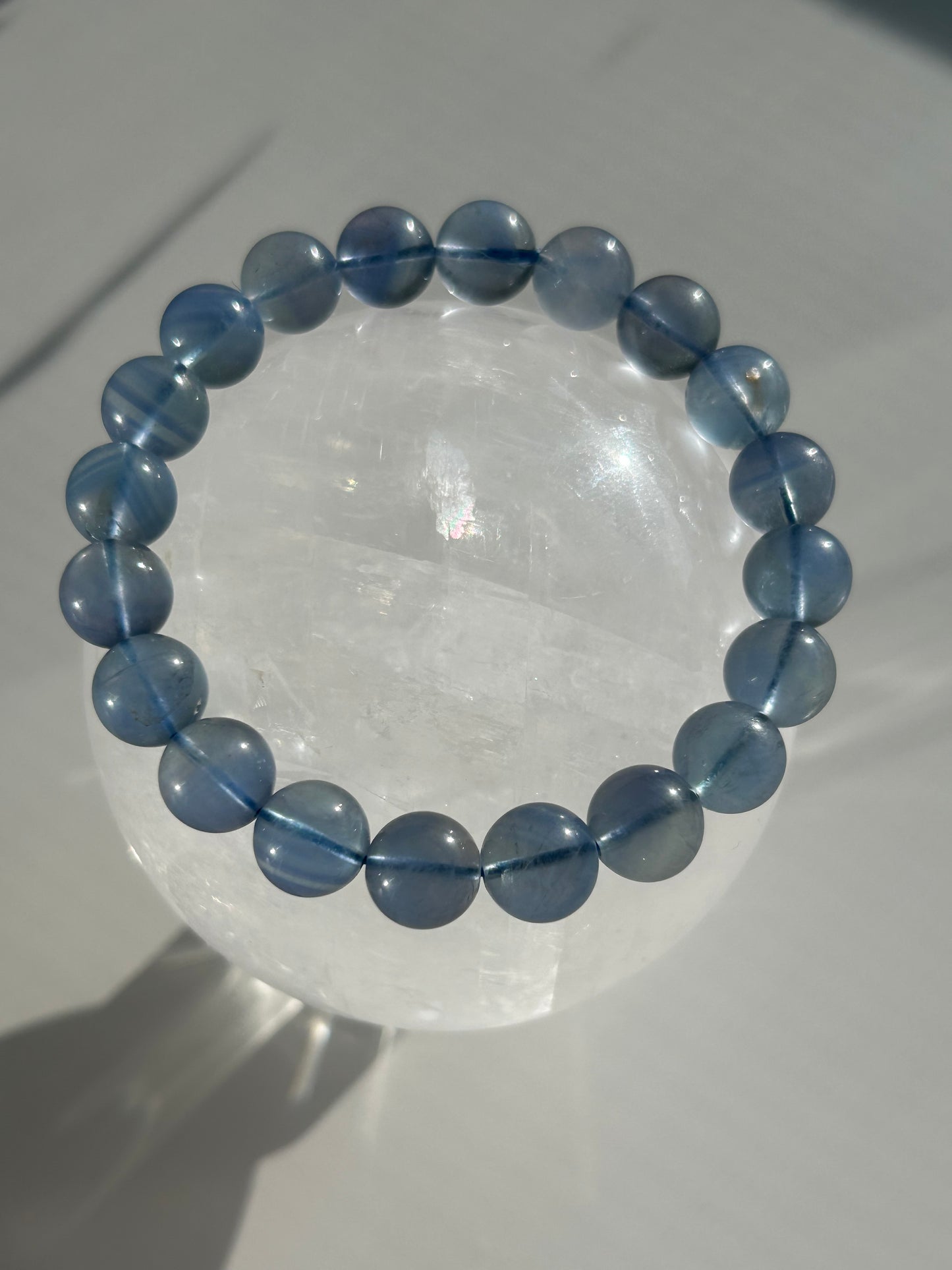 High Quality Blue Fluorite Beaded Bracelet