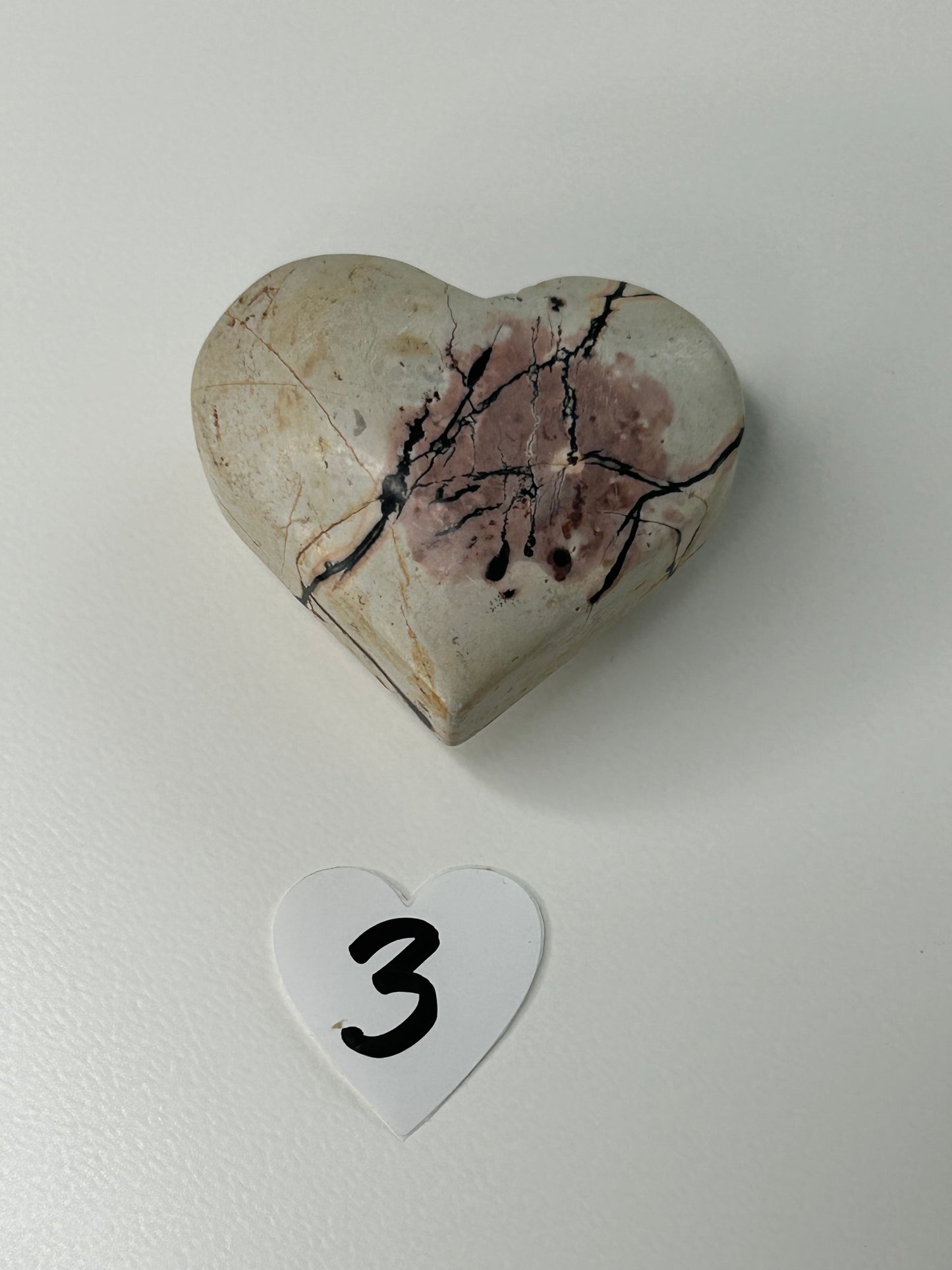 Picture Jasper Heart Carving