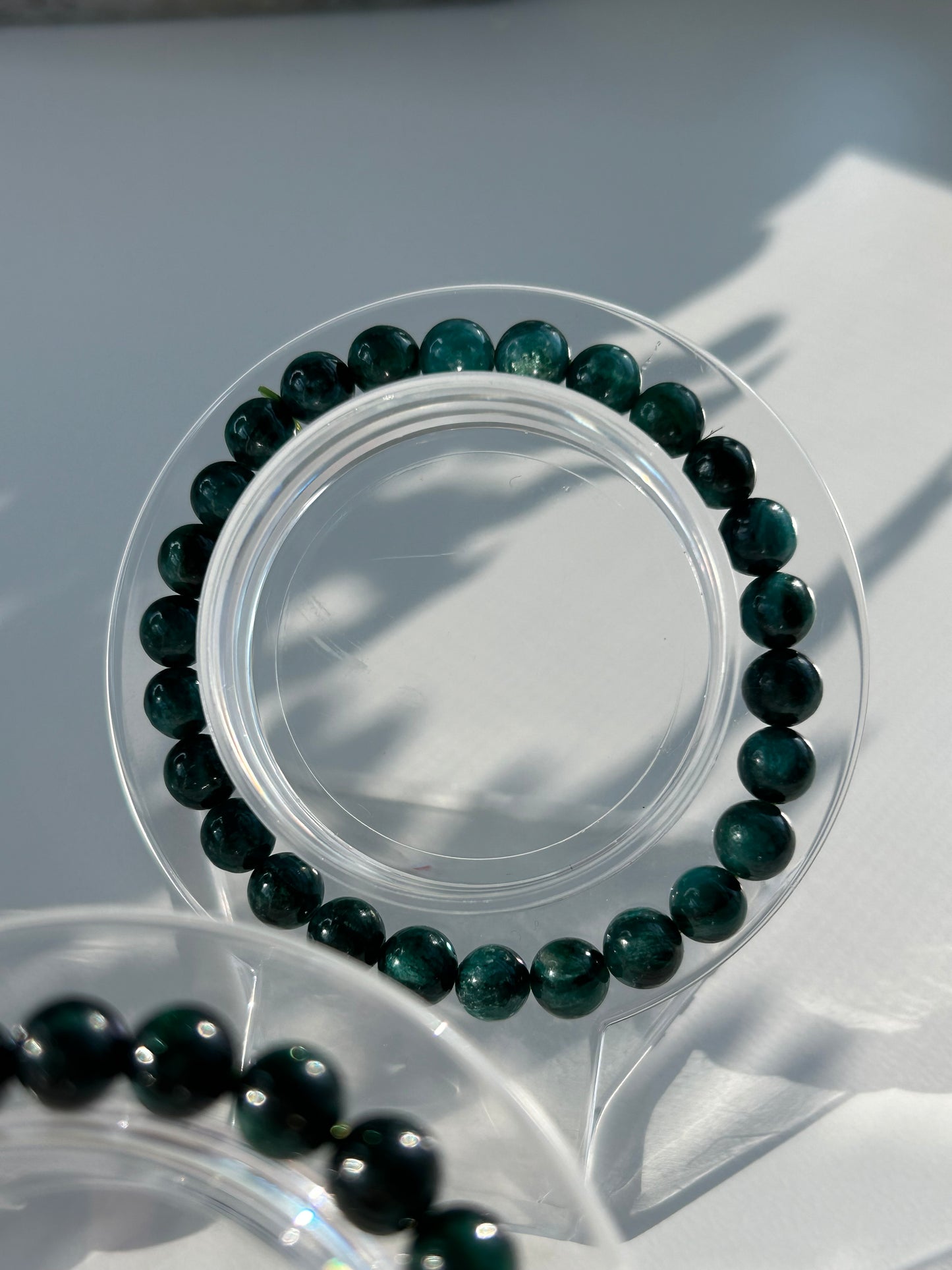 Green Emerald Fuchsite Beaded Bracelet