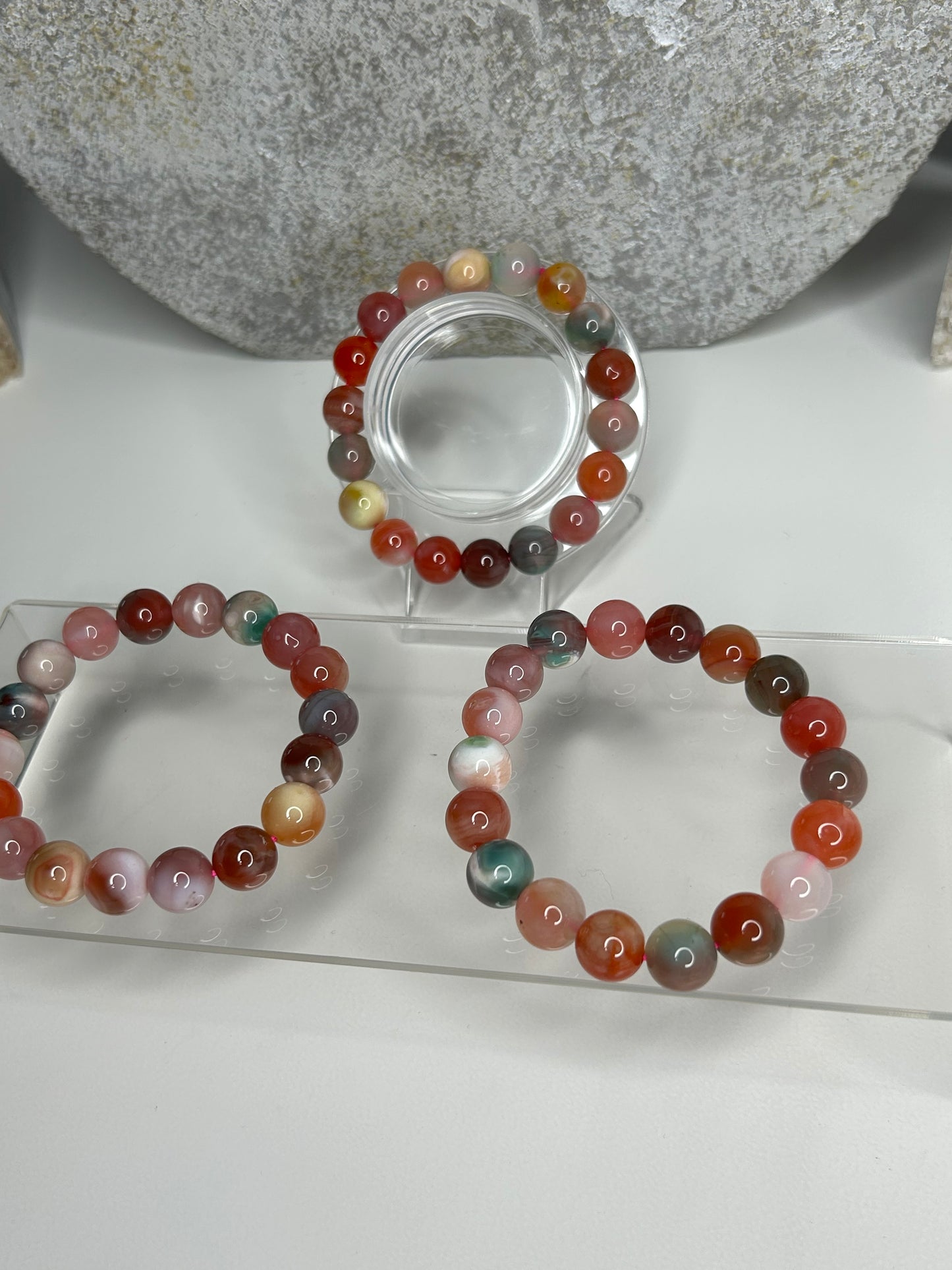 Yanyuan agate beaded bracelets