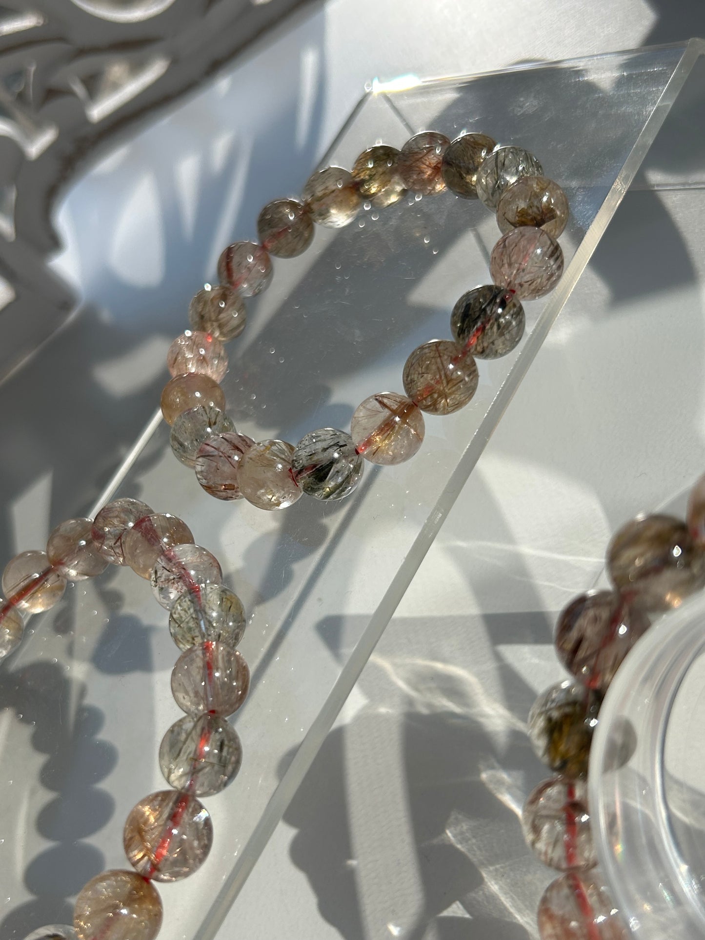 Rutilated Quartz Beaded Bracelets