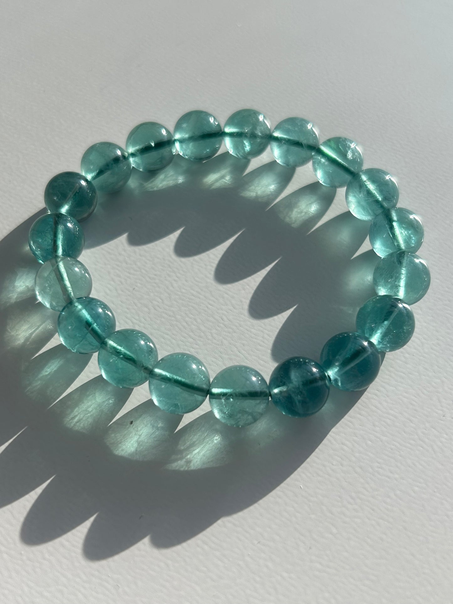 High Quality Green Fluorite Beaded bracelet