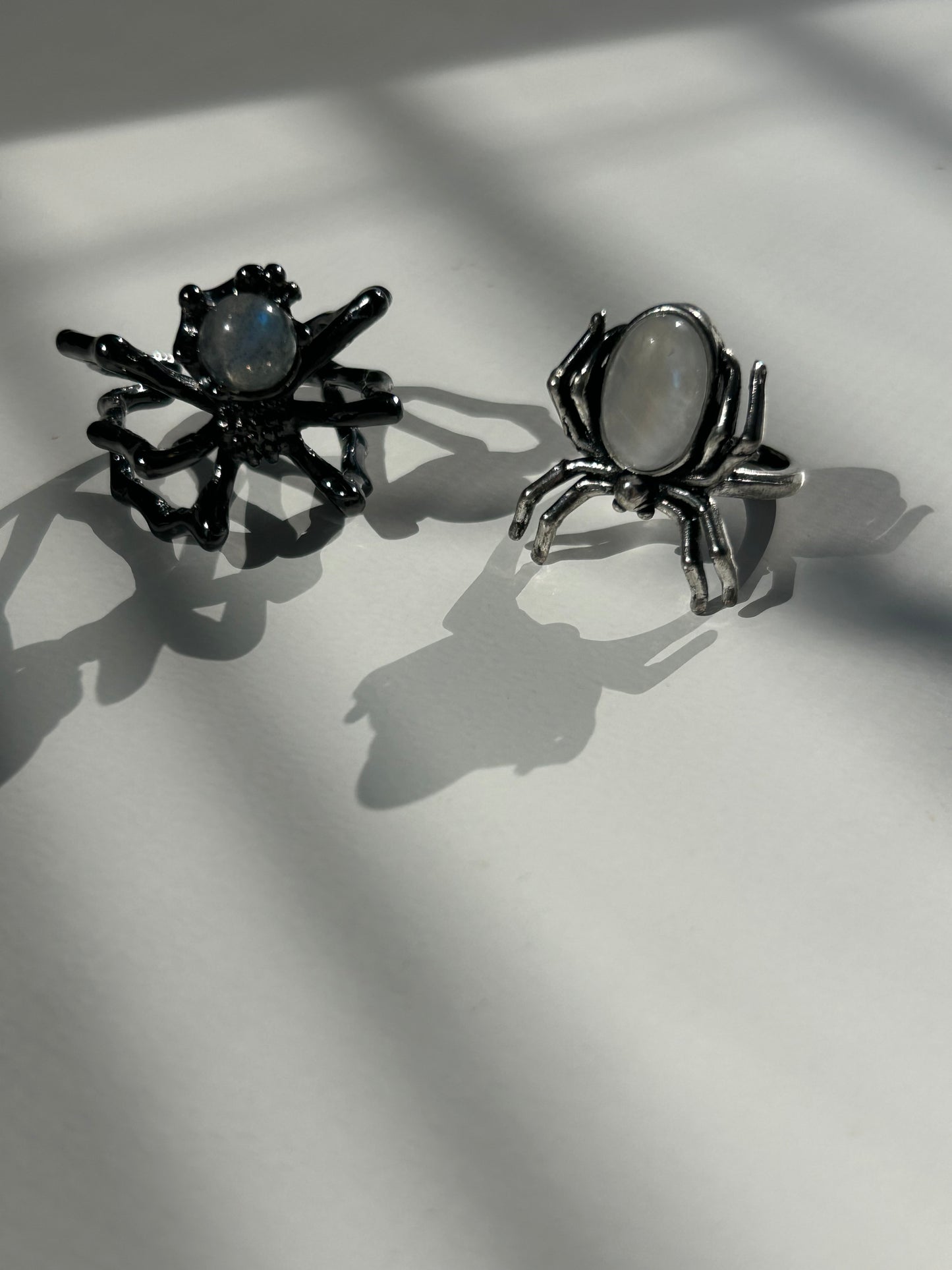 Large Spider Crystal ring