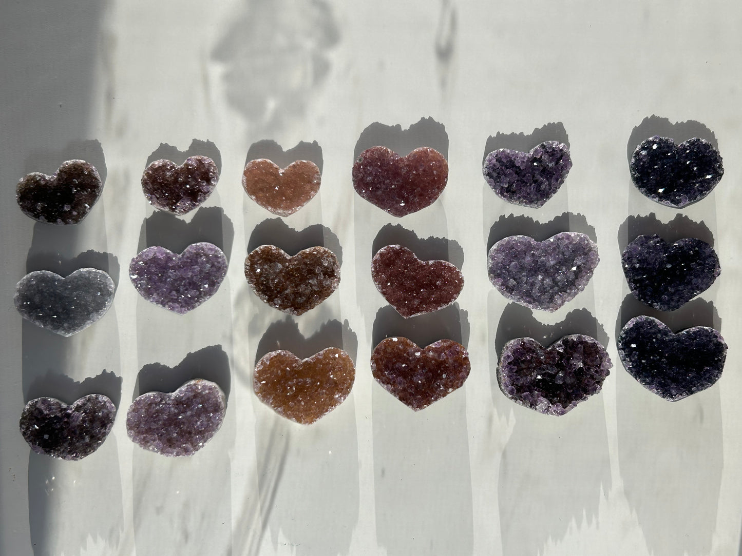 Mini AAA grade Amethyst Heart carving