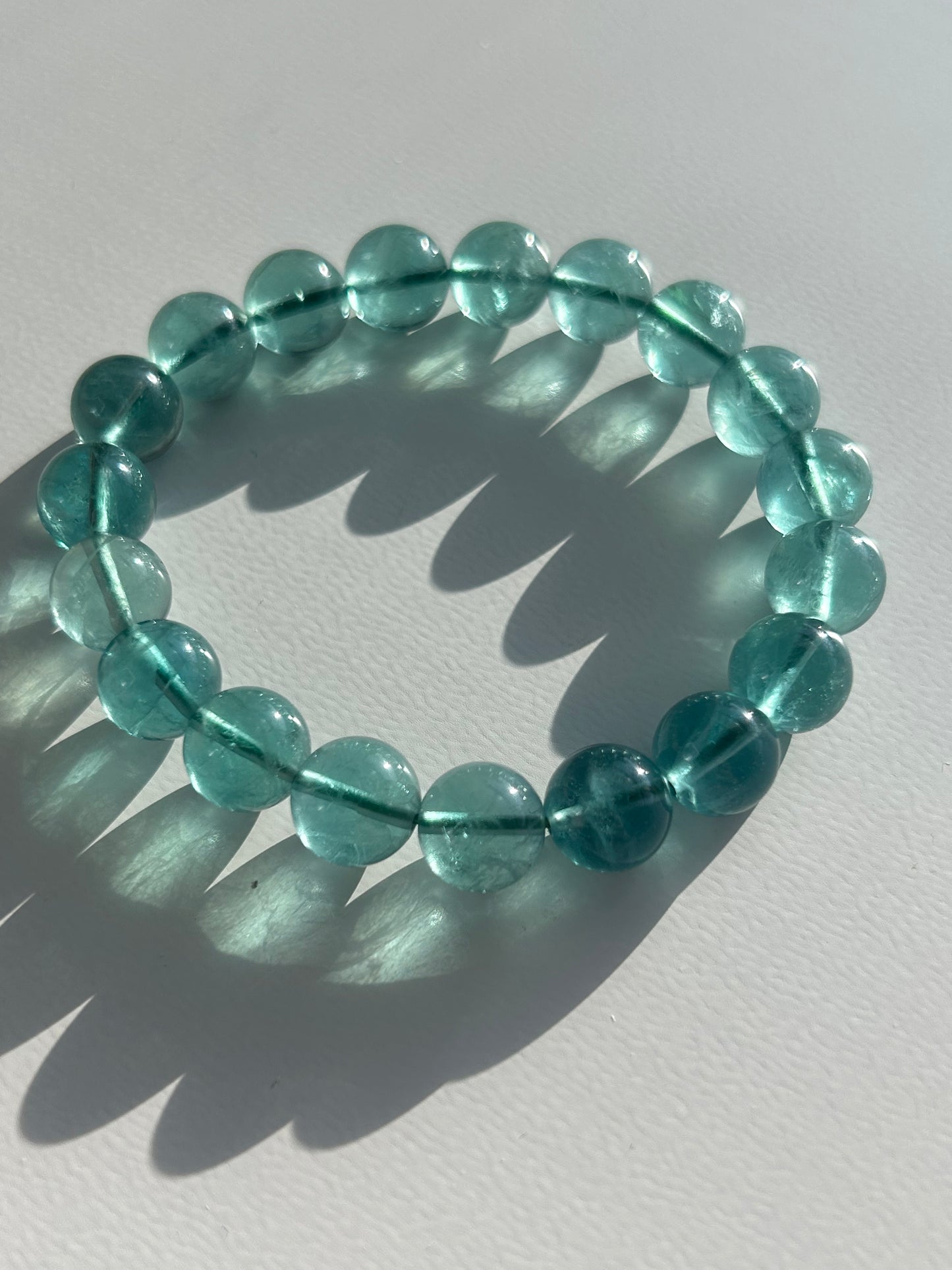 High Quality Green Fluorite Beaded bracelet