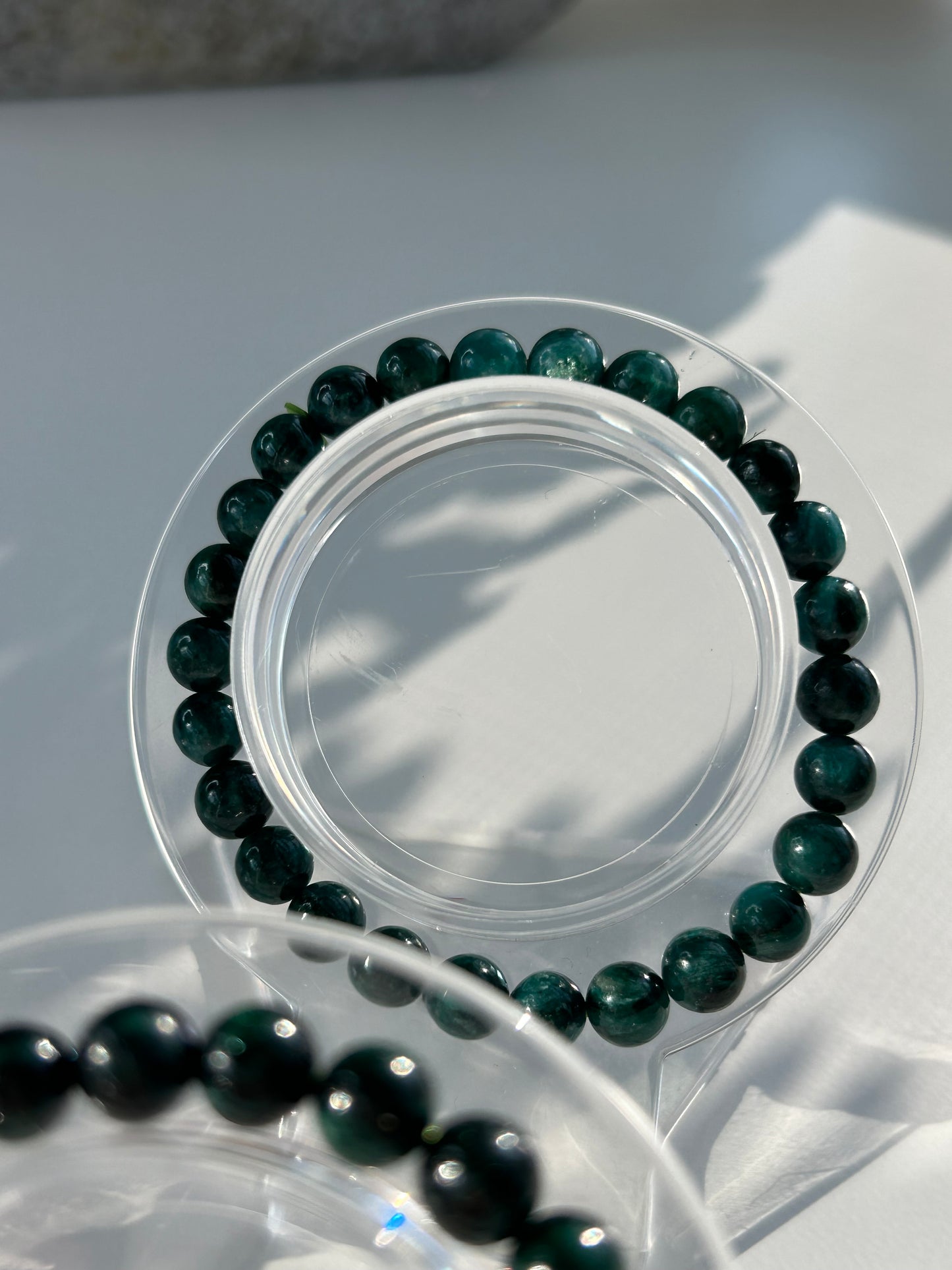 Green Emerald Fuchsite Beaded Bracelet