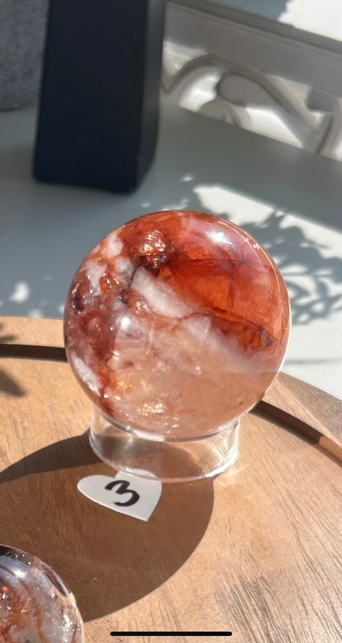 Fire Quartz Sphere