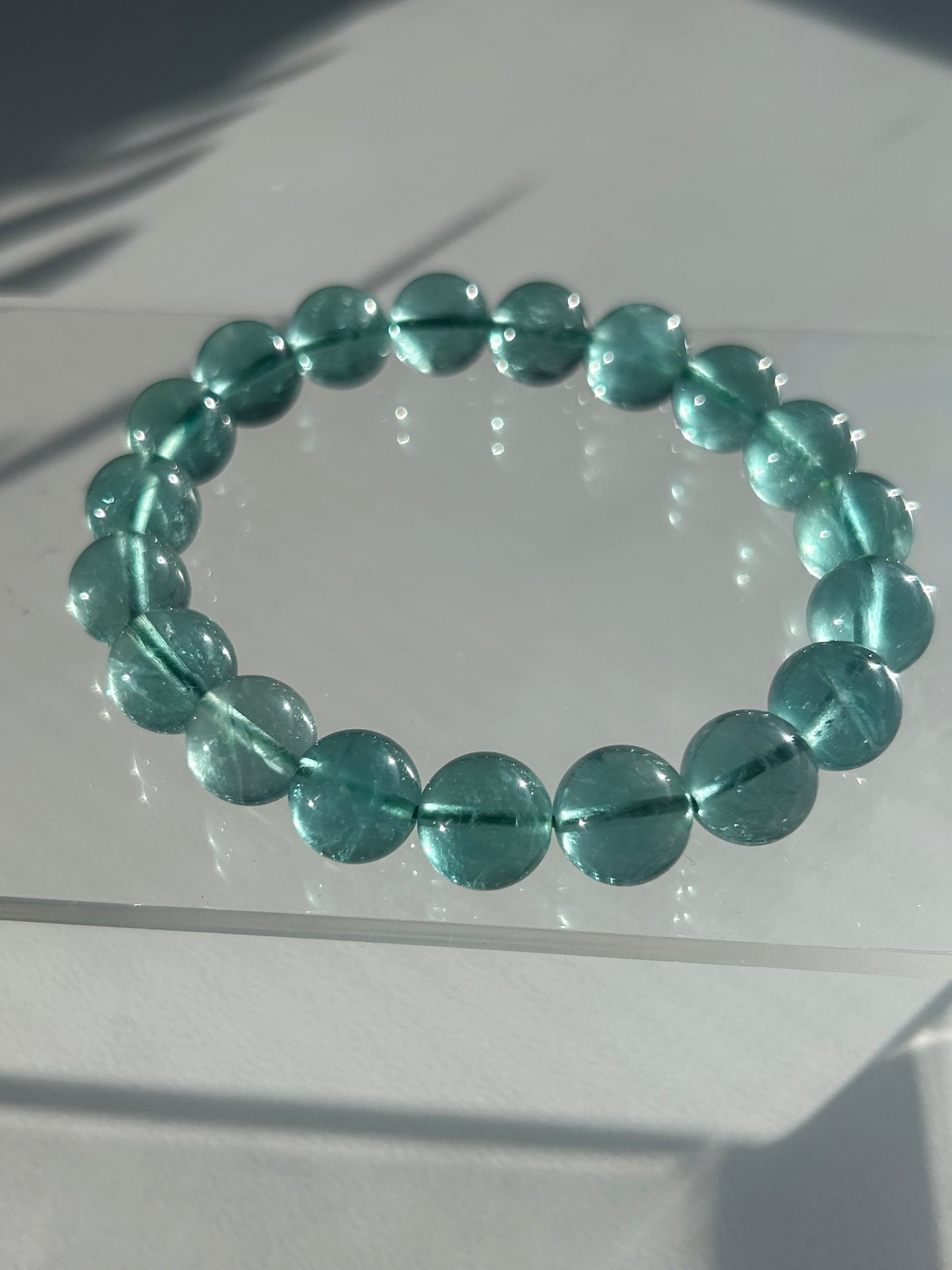 High Quality Green Fluorite Beaded bracelet