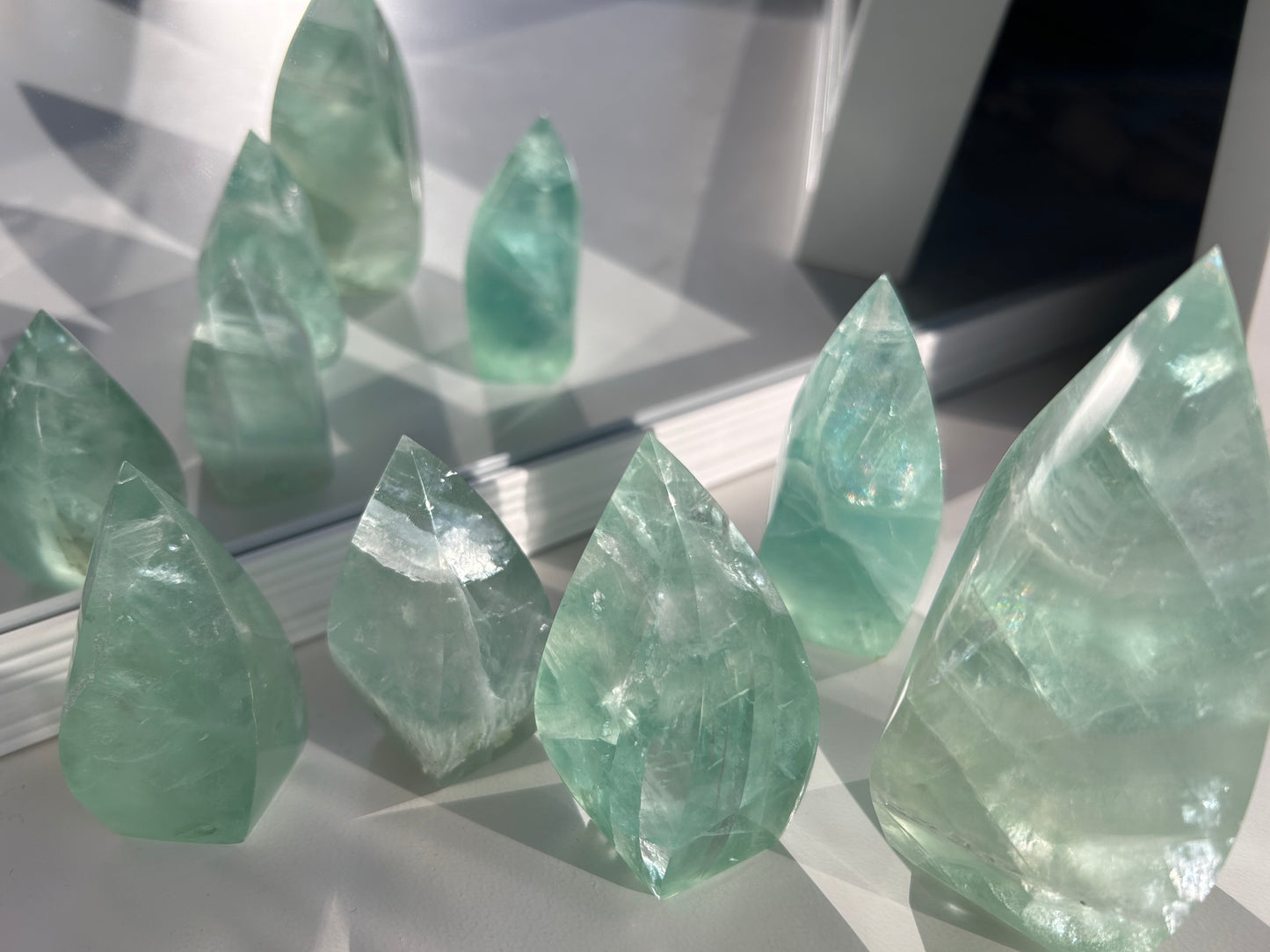 Green Fluorite Flame