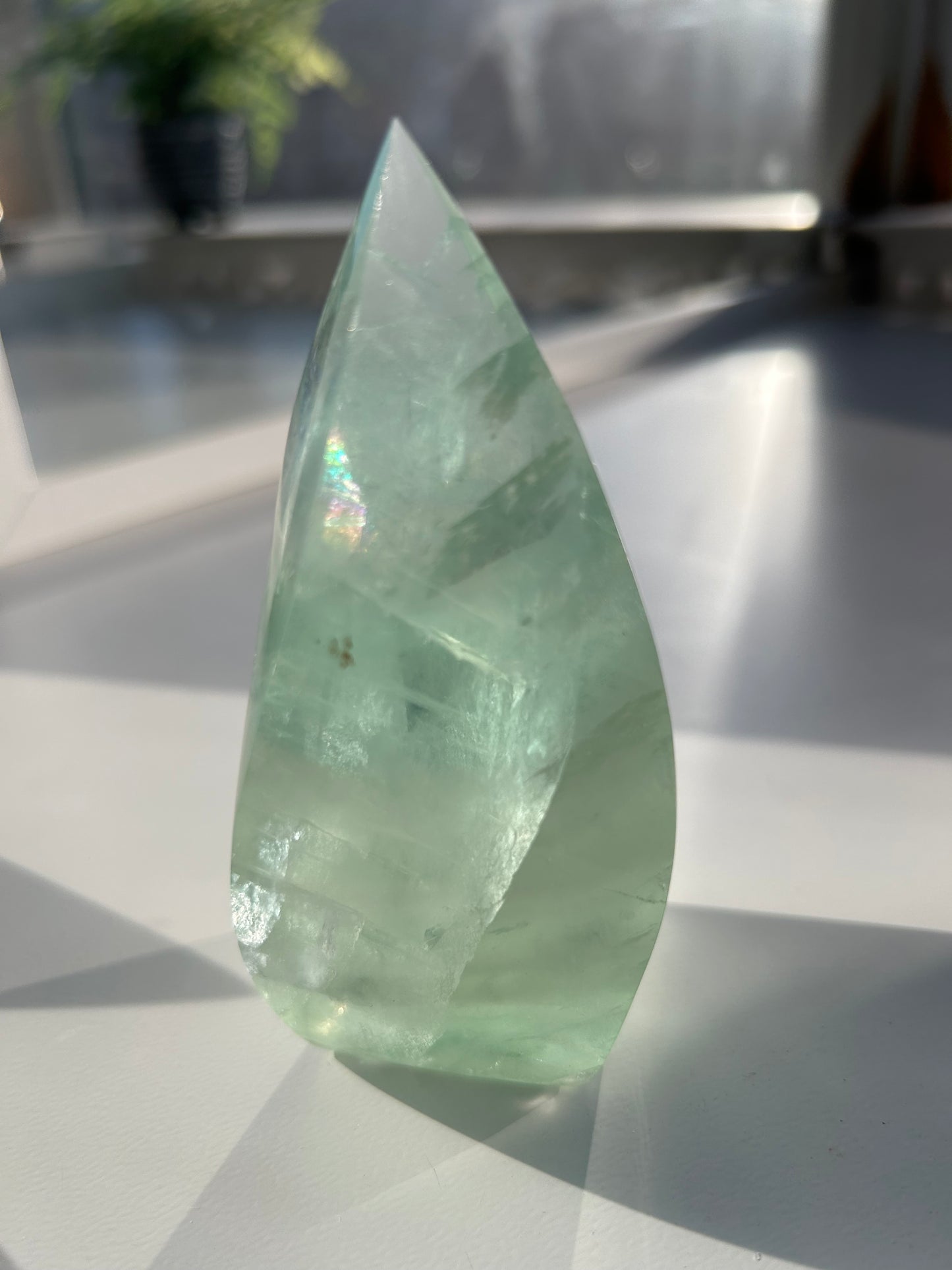 Green Fluorite Flame