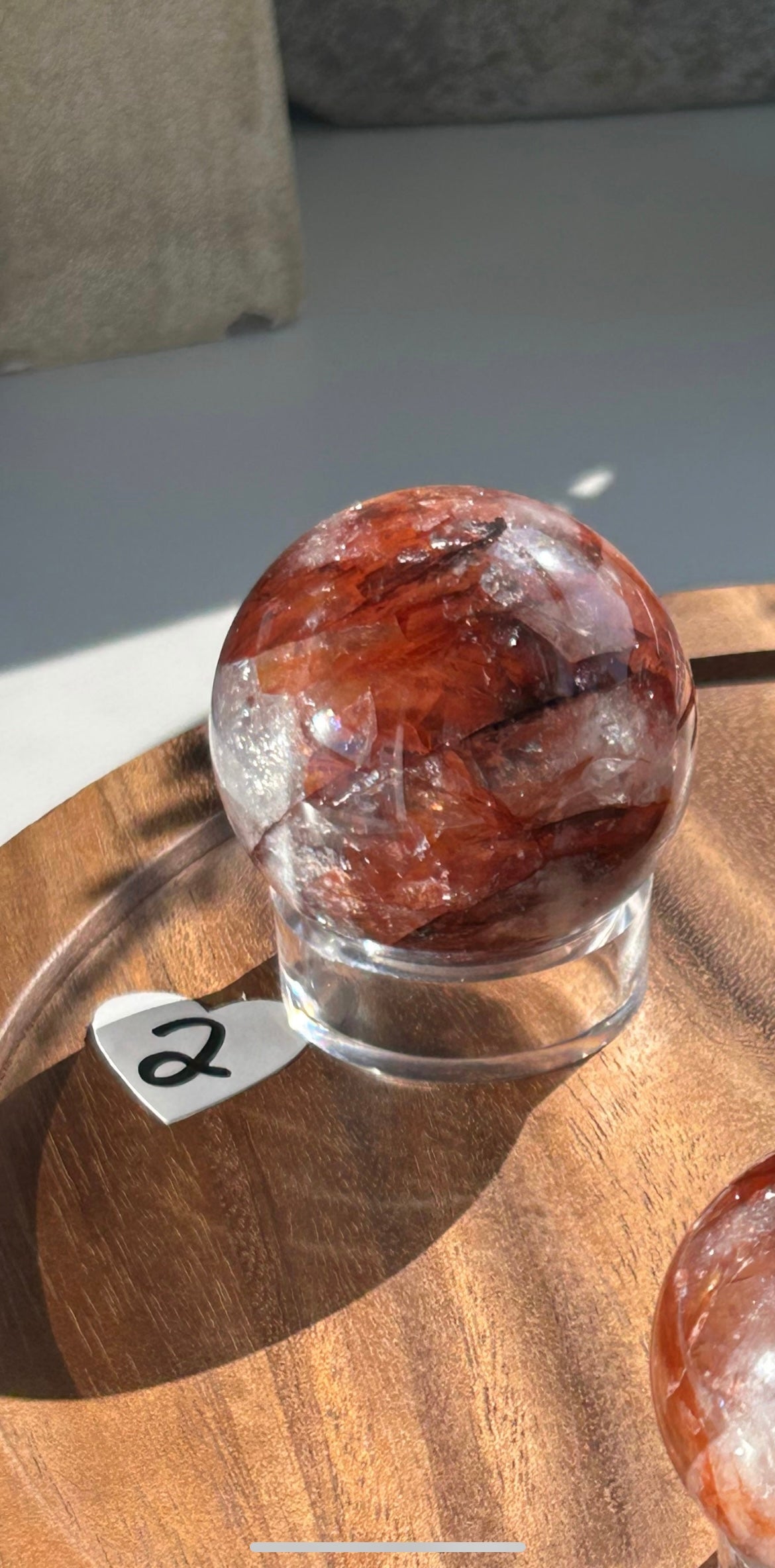 Fire Quartz Sphere