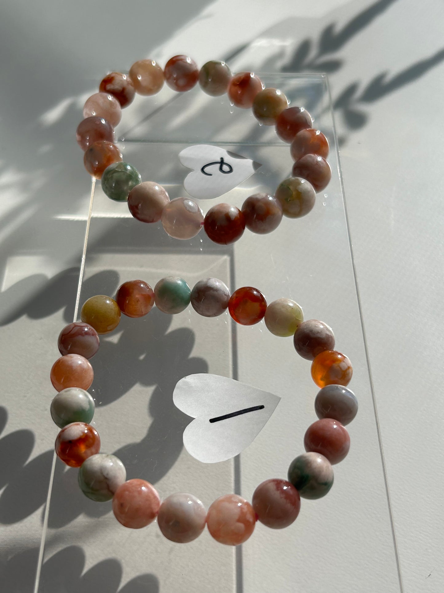 Colorful Flower Agate Bracelet