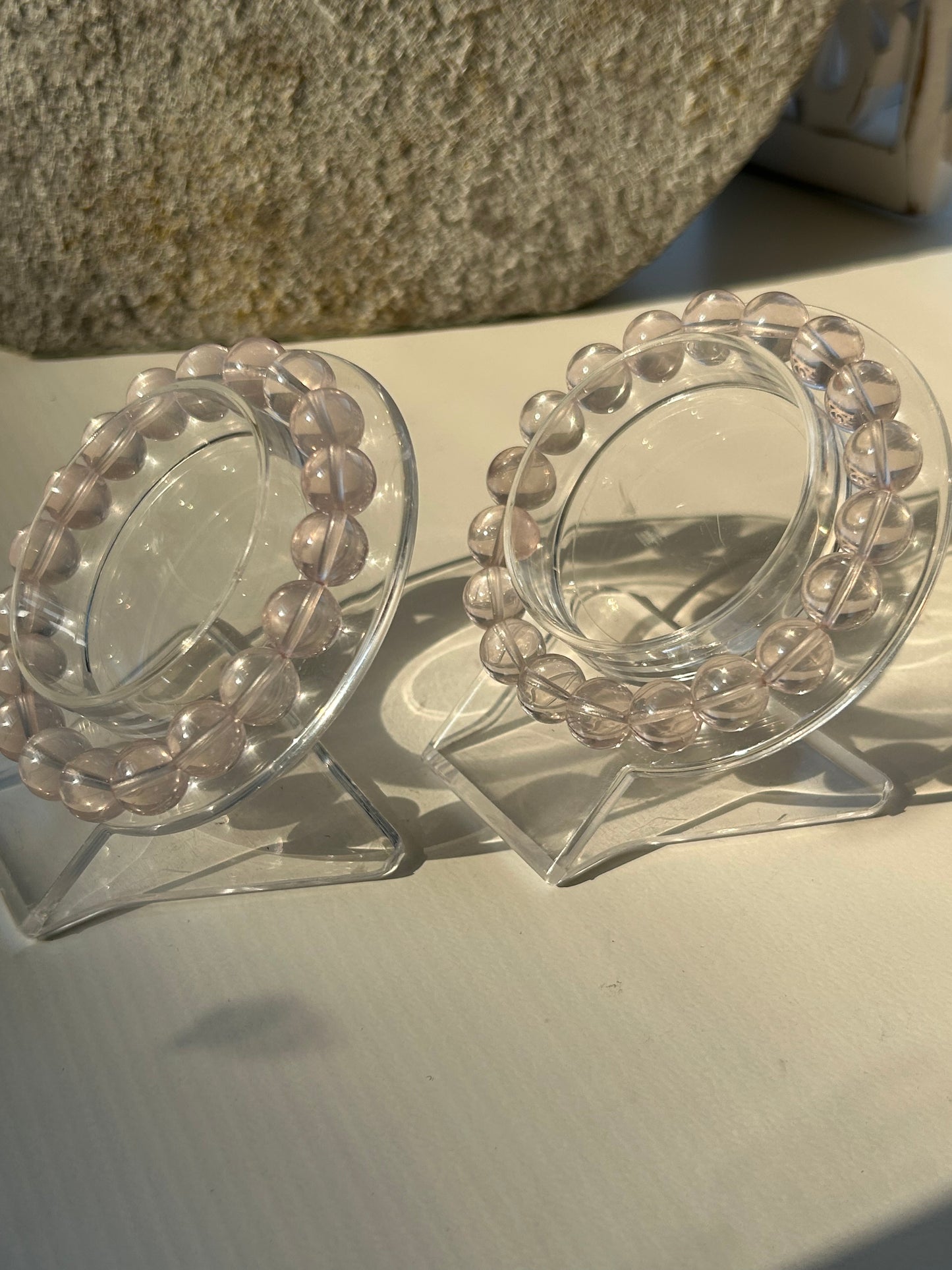 High Quality Gemmy Rose Quartz Bracelet