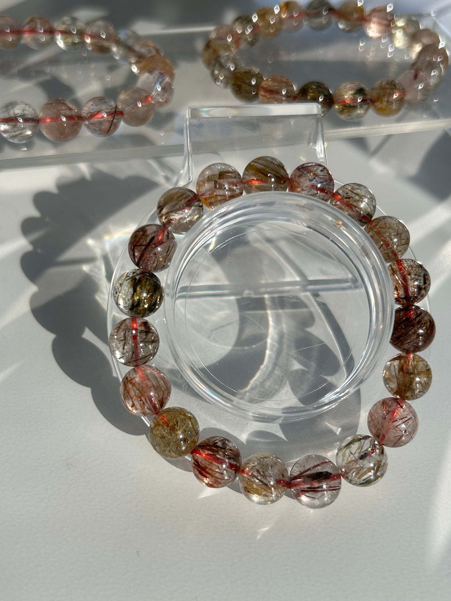 Rutilated Quartz Beaded Bracelets