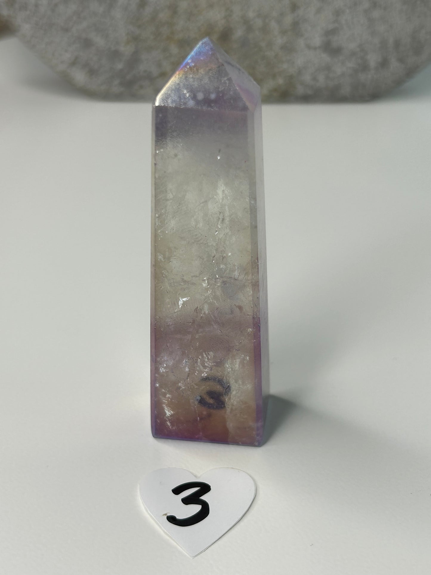 Rainbow Aura Amethyst Tower