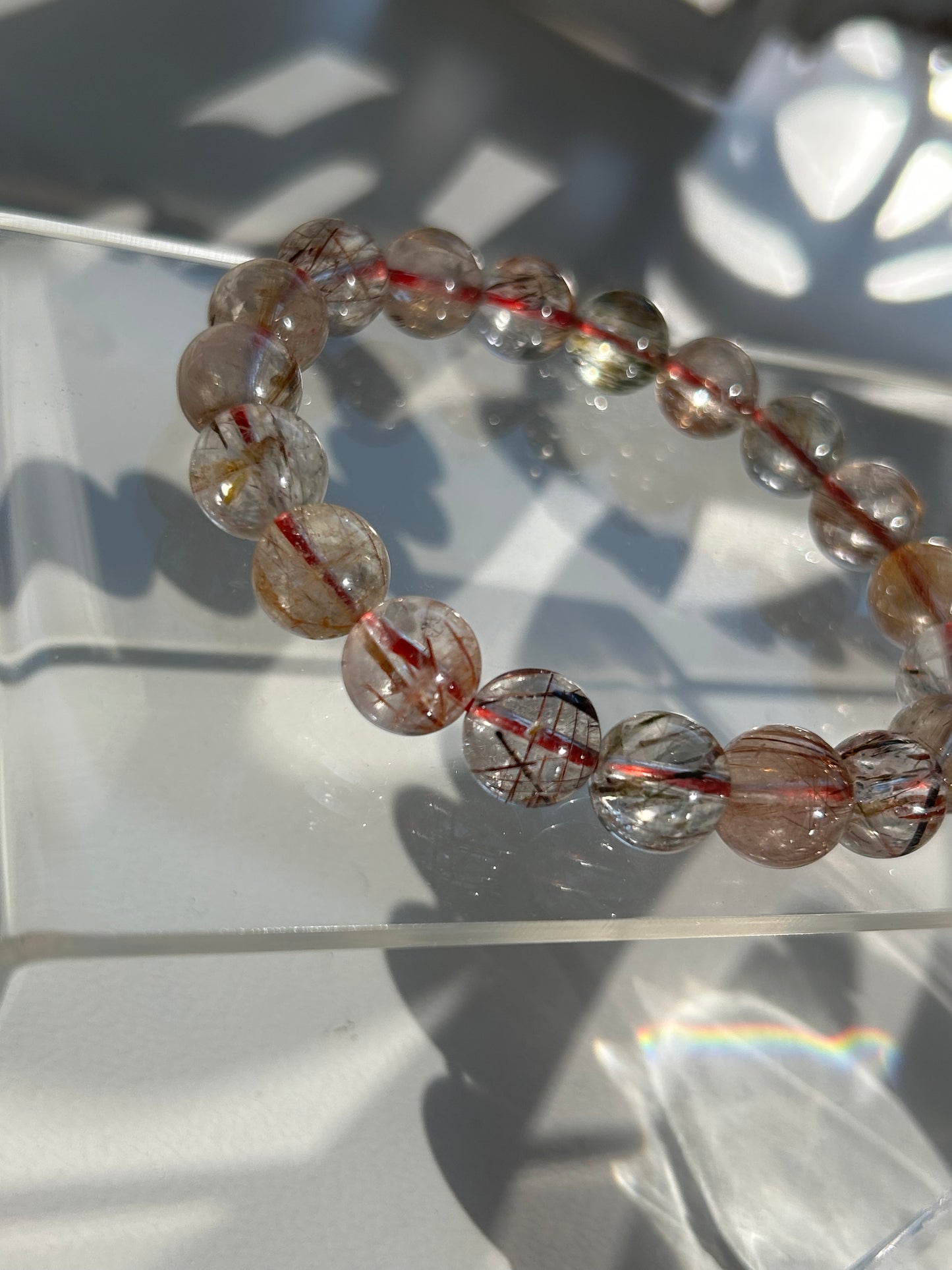 Rutilated Quartz Beaded Bracelets