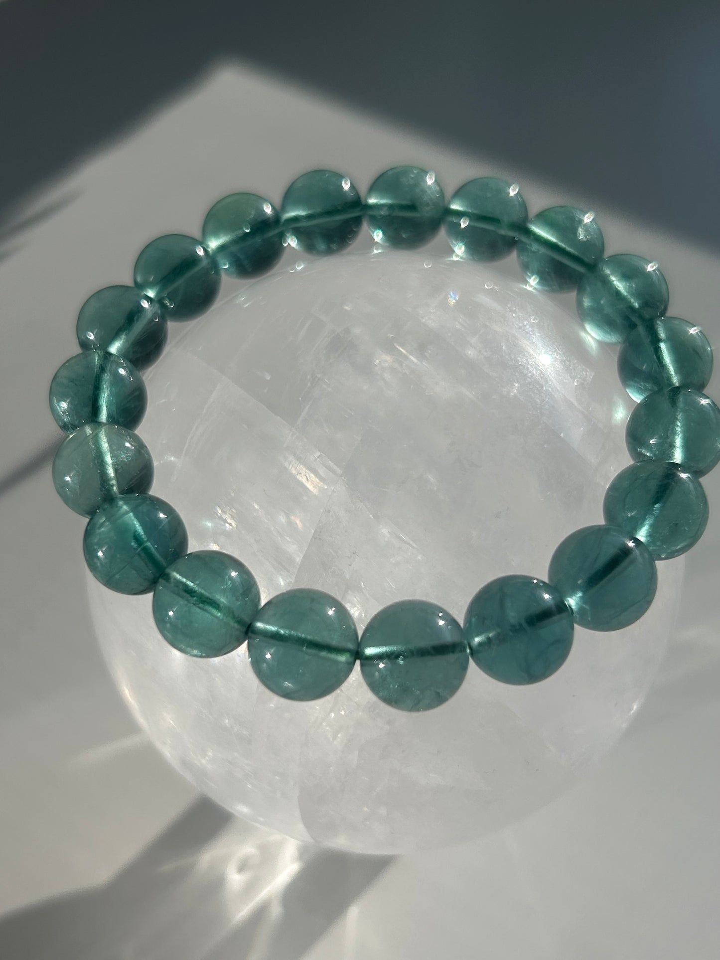 High Quality Green Fluorite Beaded bracelet