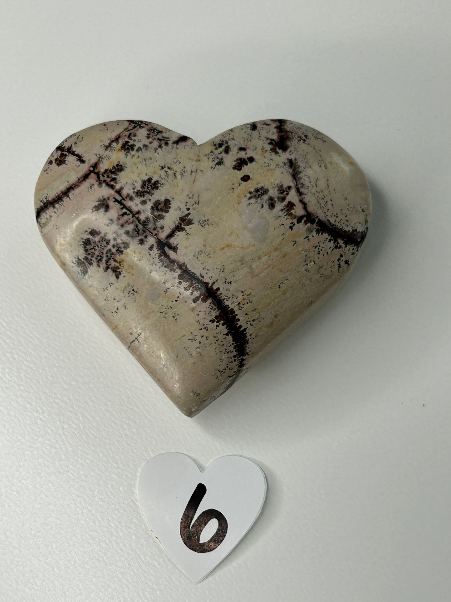 Picture Jasper Heart Carving