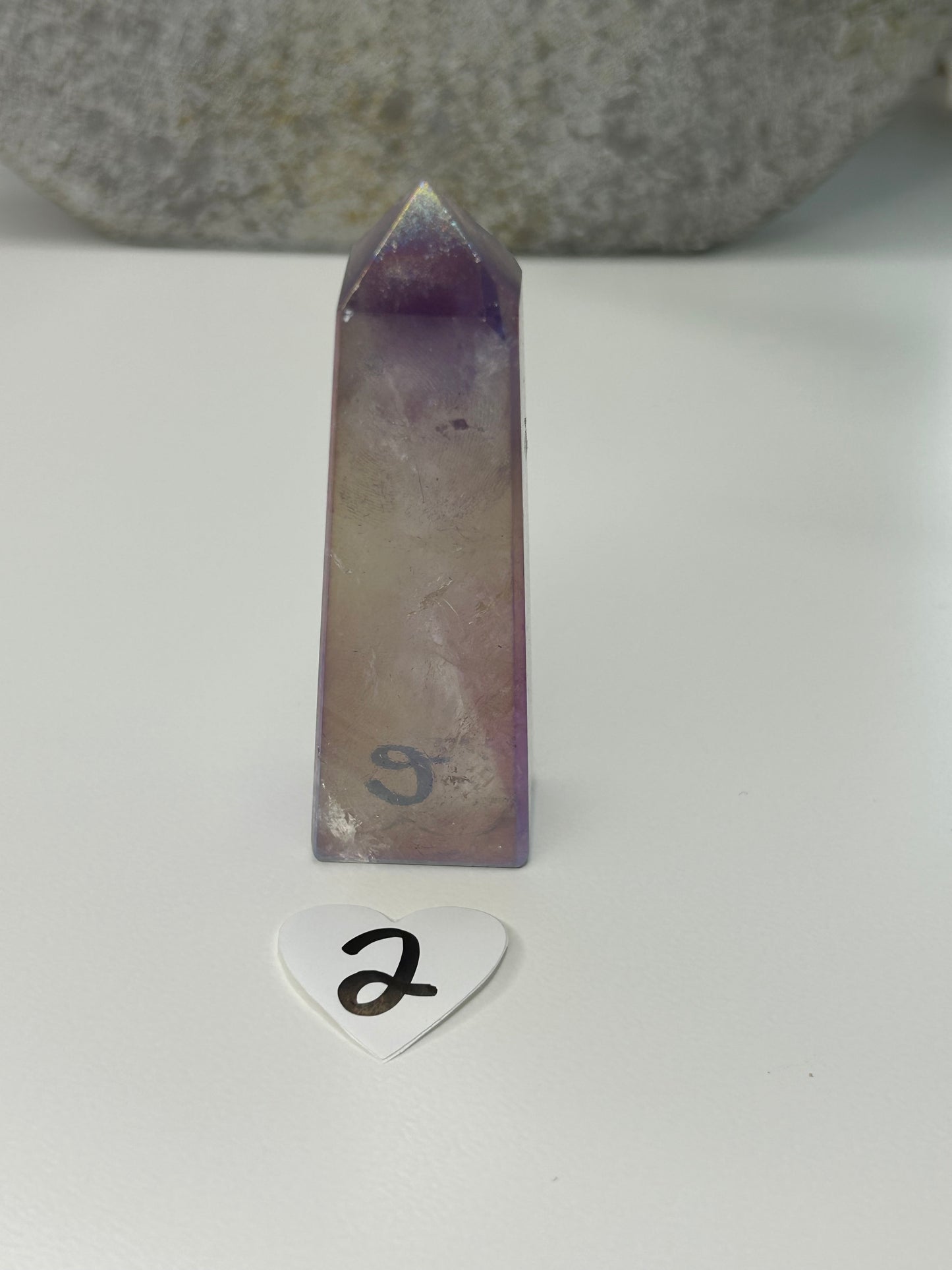 Rainbow Aura Amethyst Tower