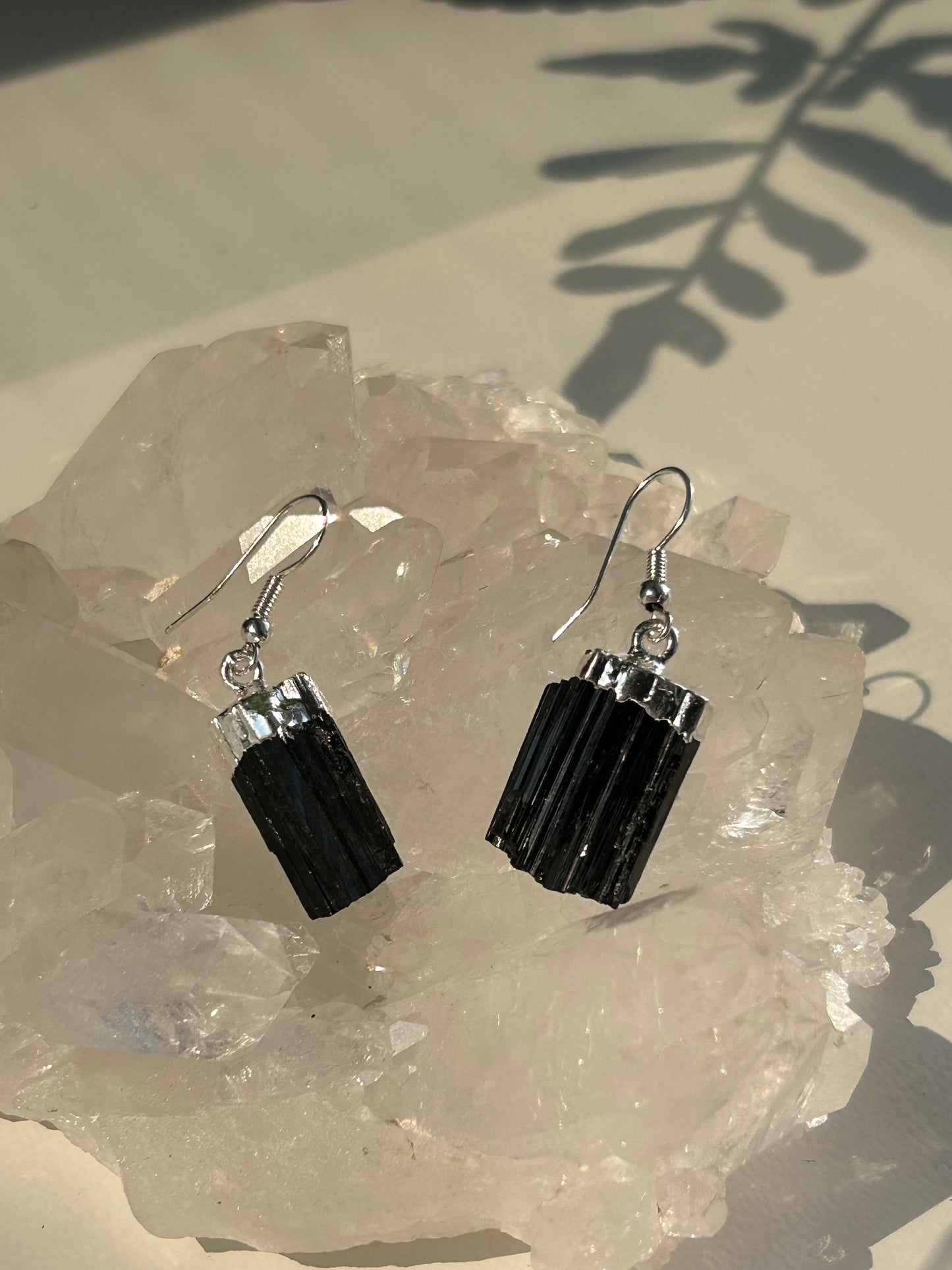 Black Tourmaline Dangle earrings