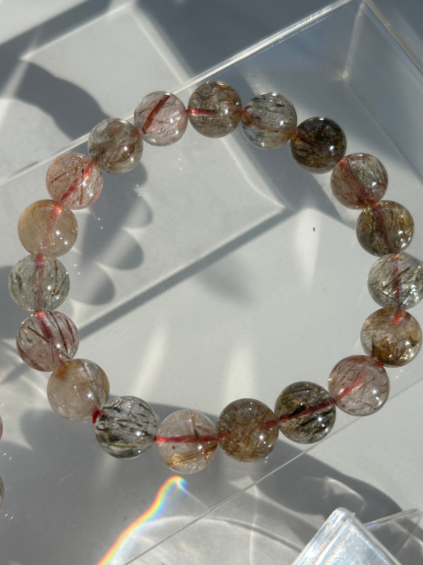 Rutilated Quartz Beaded Bracelets