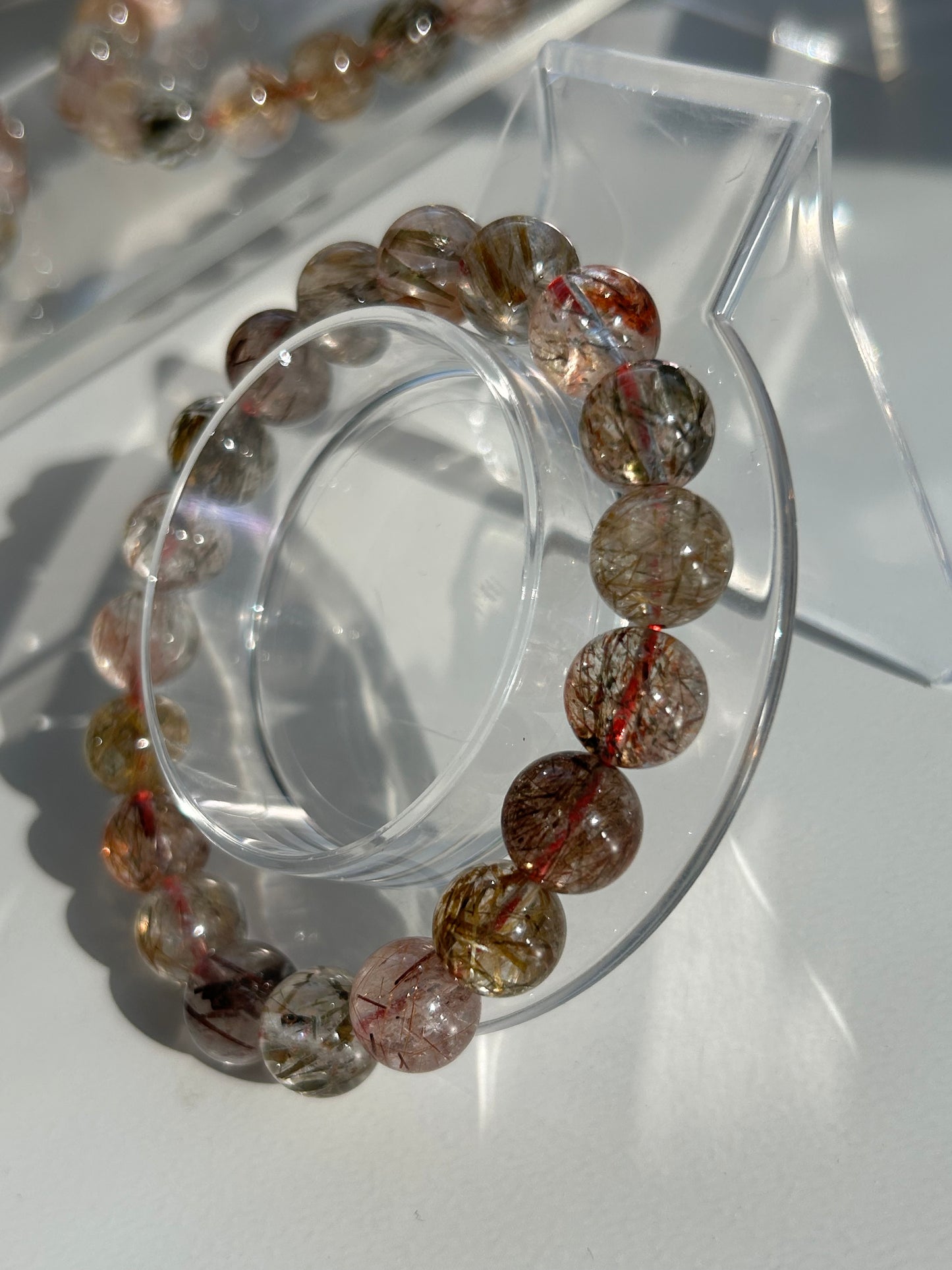 Rutilated Quartz Beaded Bracelets