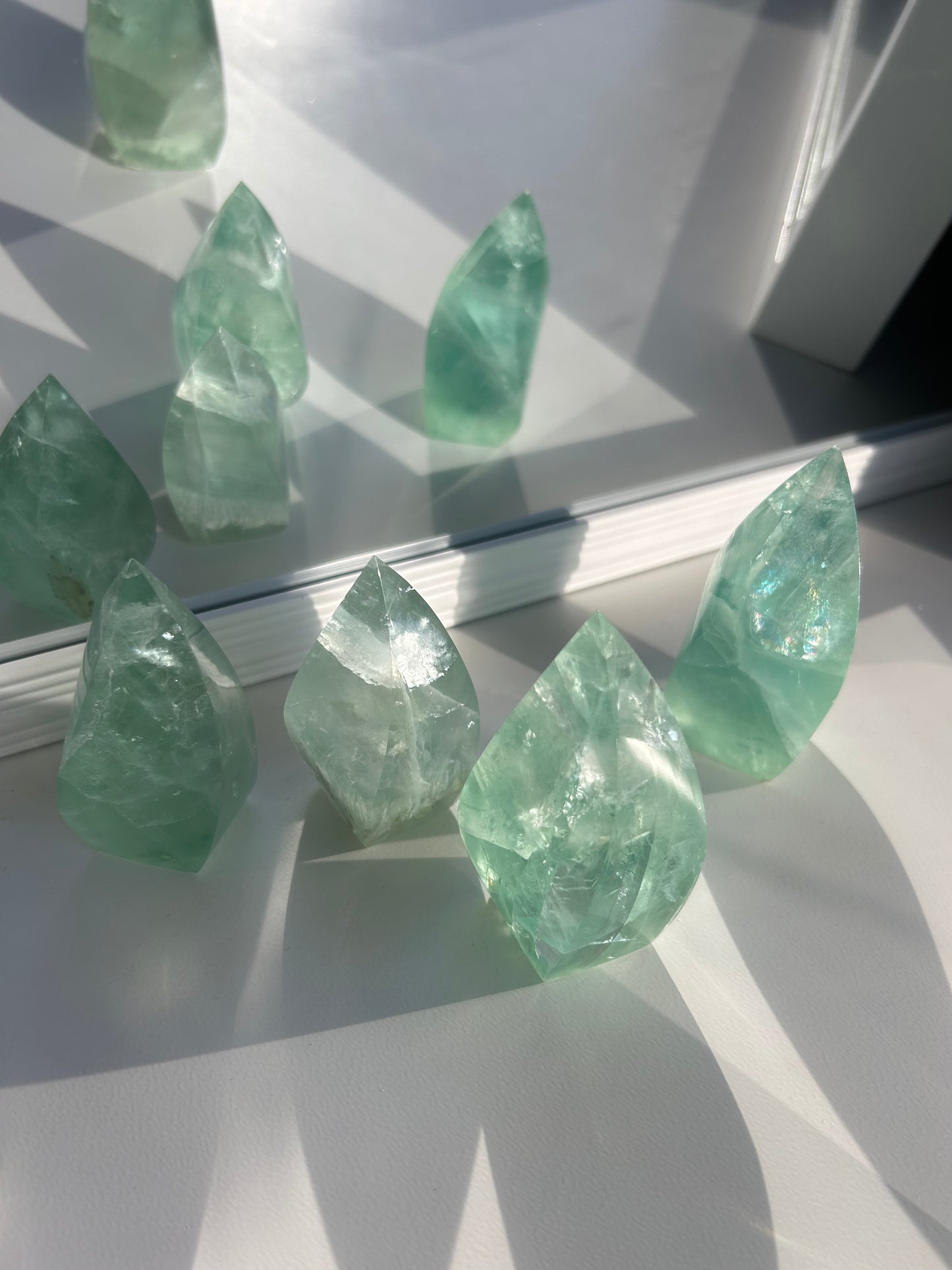 Green Fluorite Flame