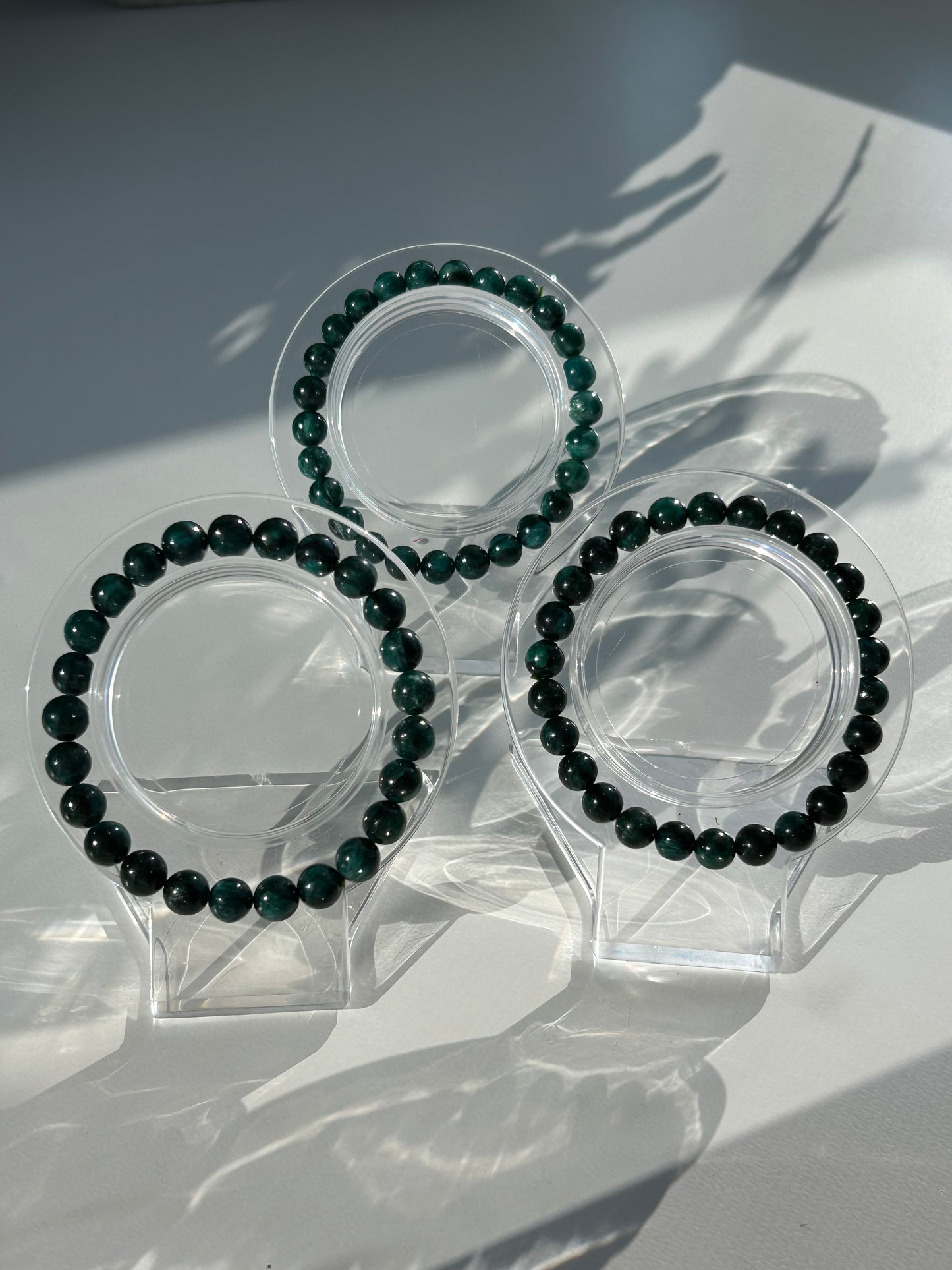 Green Emerald Fuchsite Beaded Bracelet