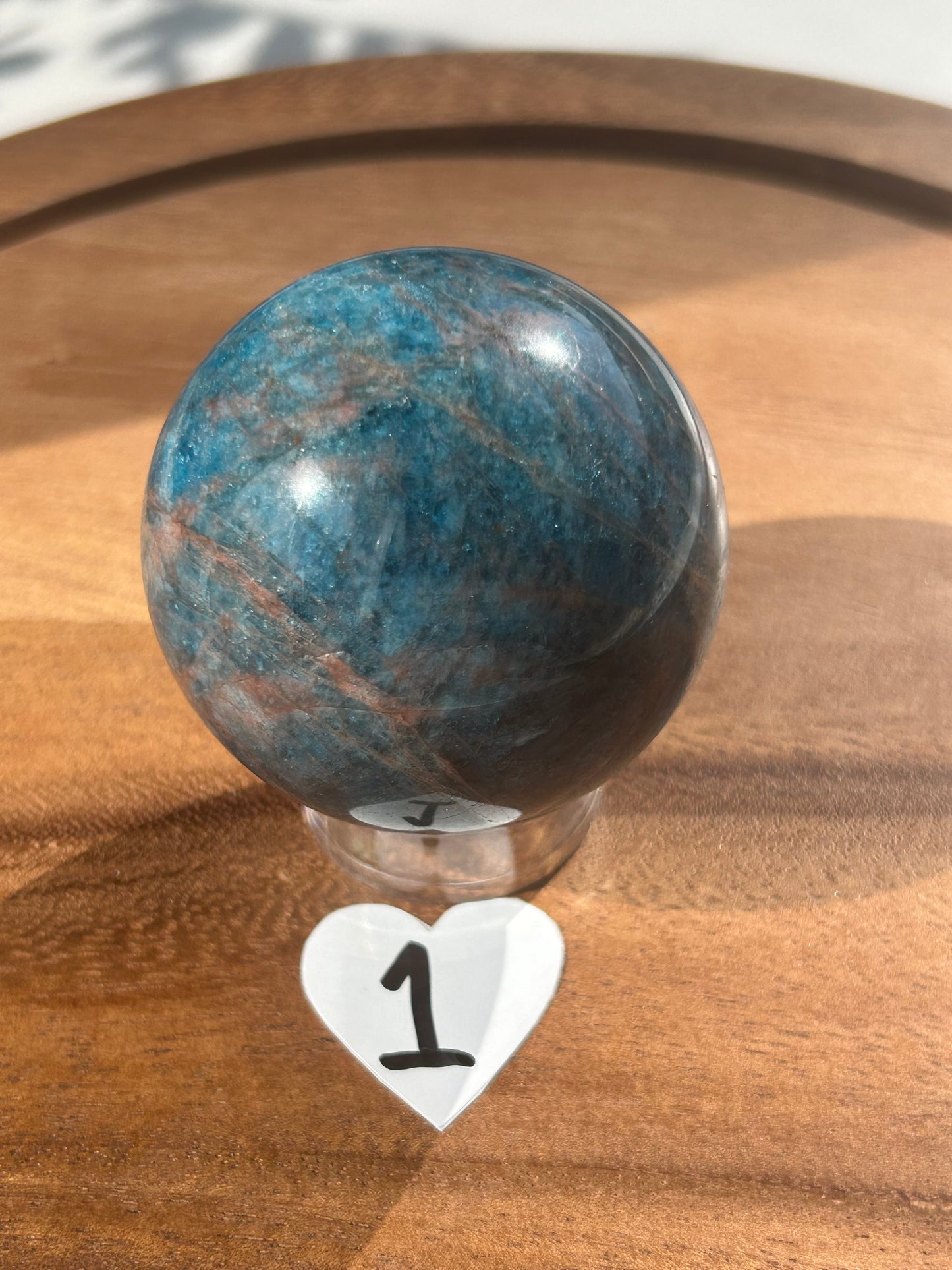 Blue Apatite Sphere