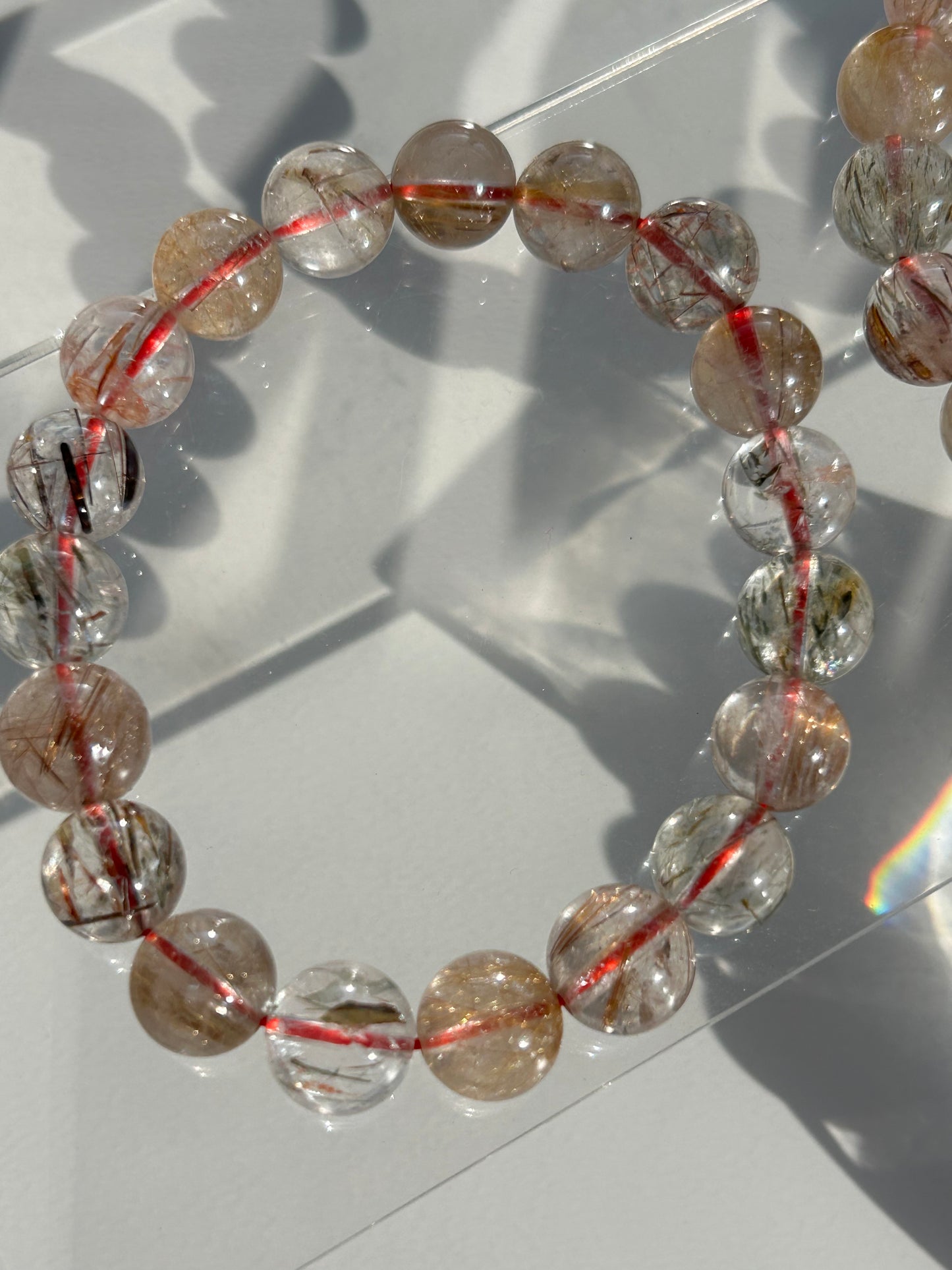 Rutilated Quartz Beaded Bracelets