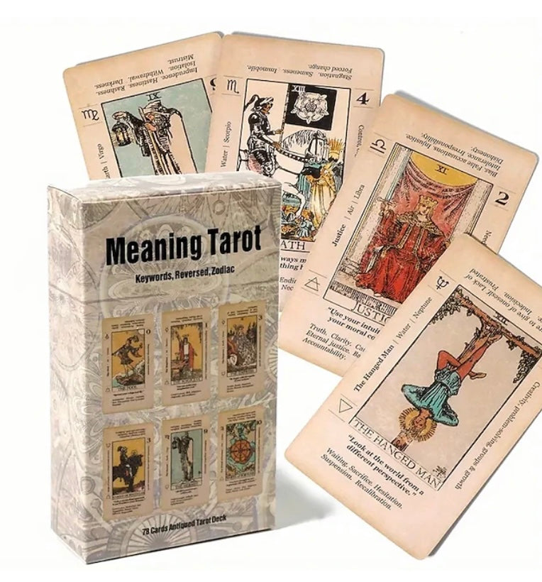 Beginner Tarot Cards with Meaning on It Keyword Tarot Deck Reversed Zodic New