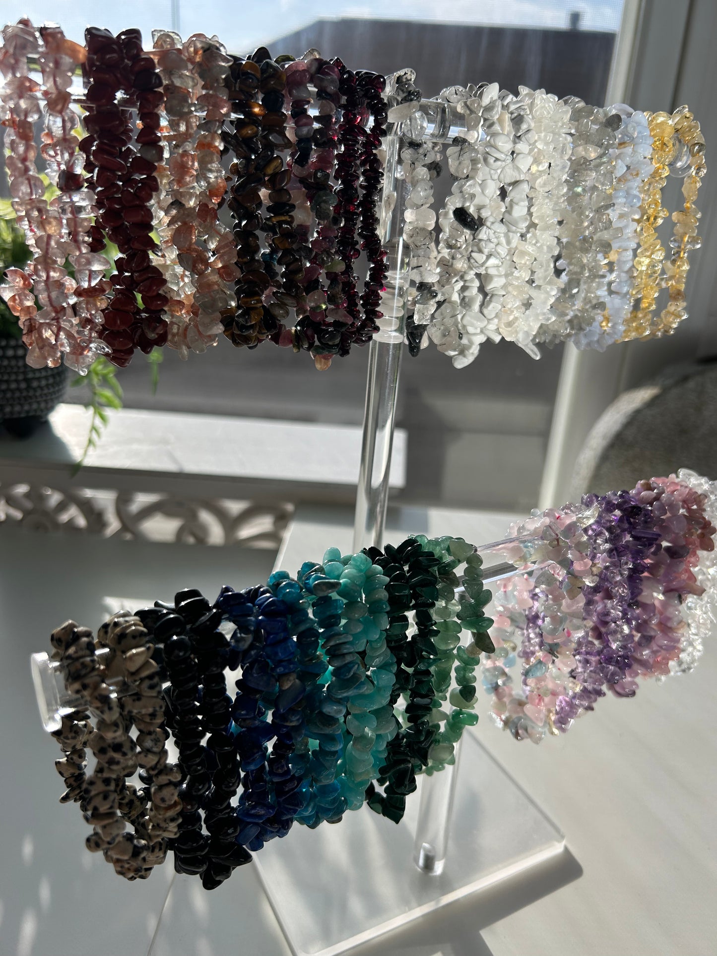 Crystal Chip bracelets