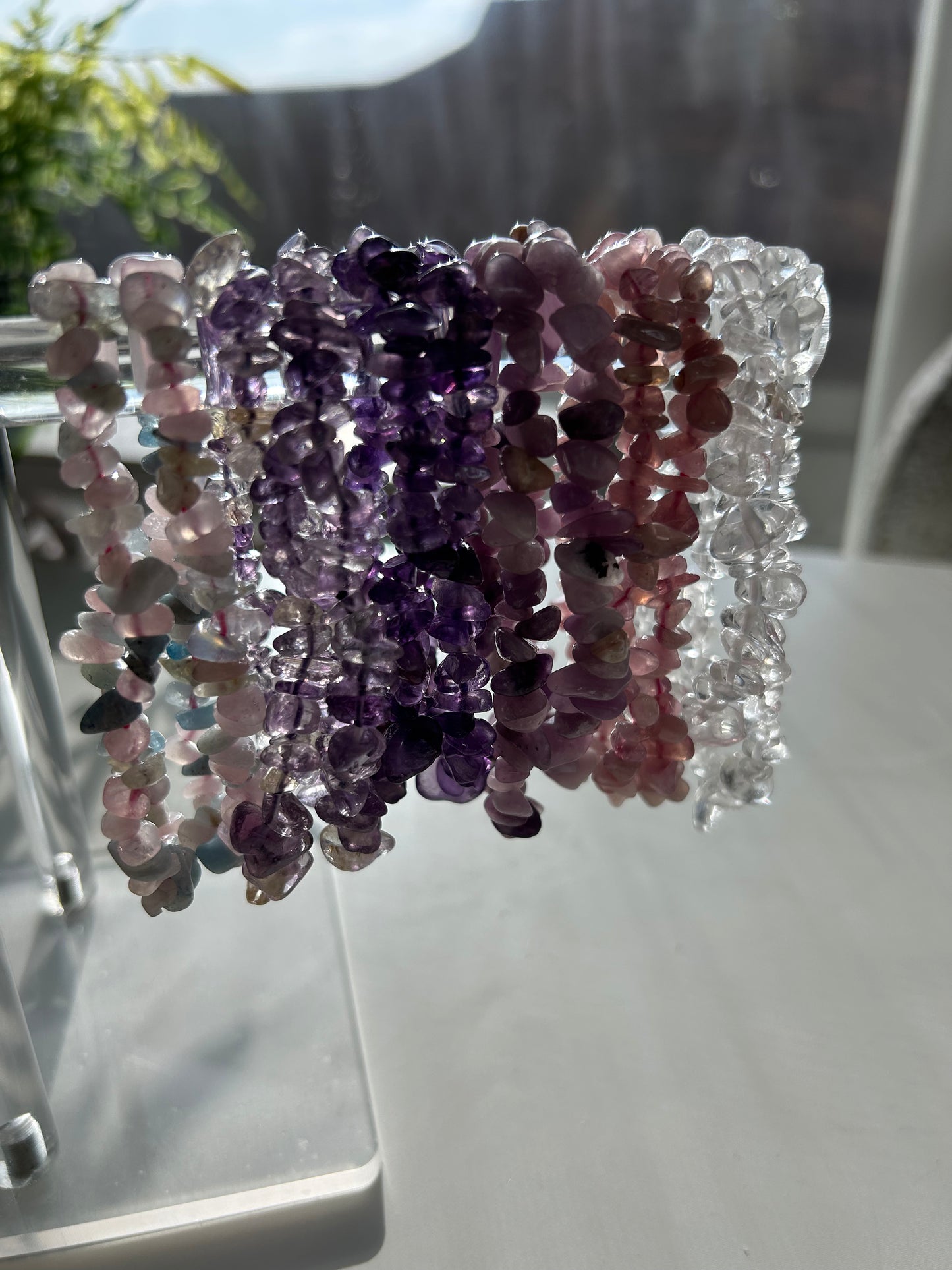 Crystal Chip bracelets