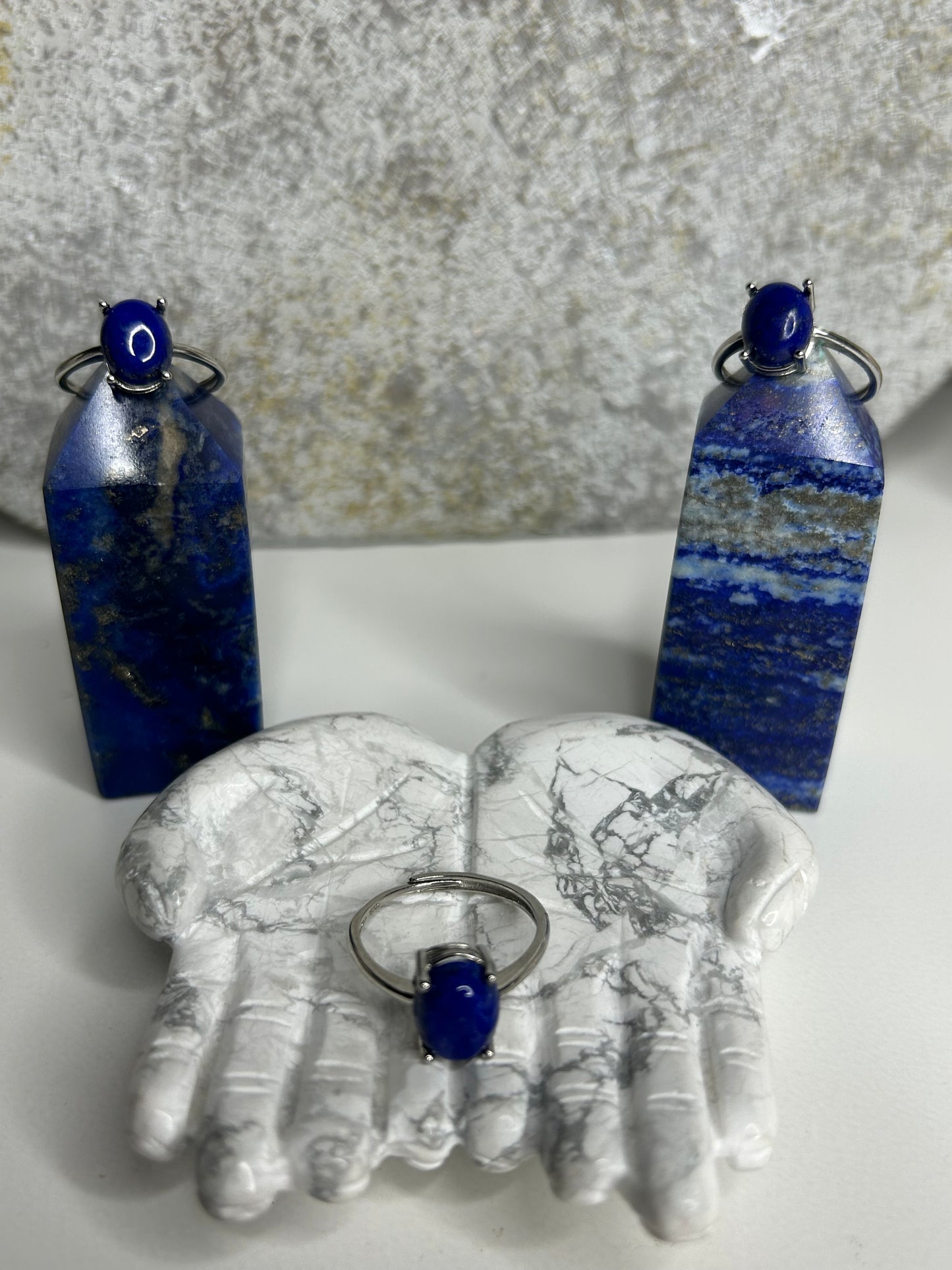 Lapis Lazuli silver ring 925