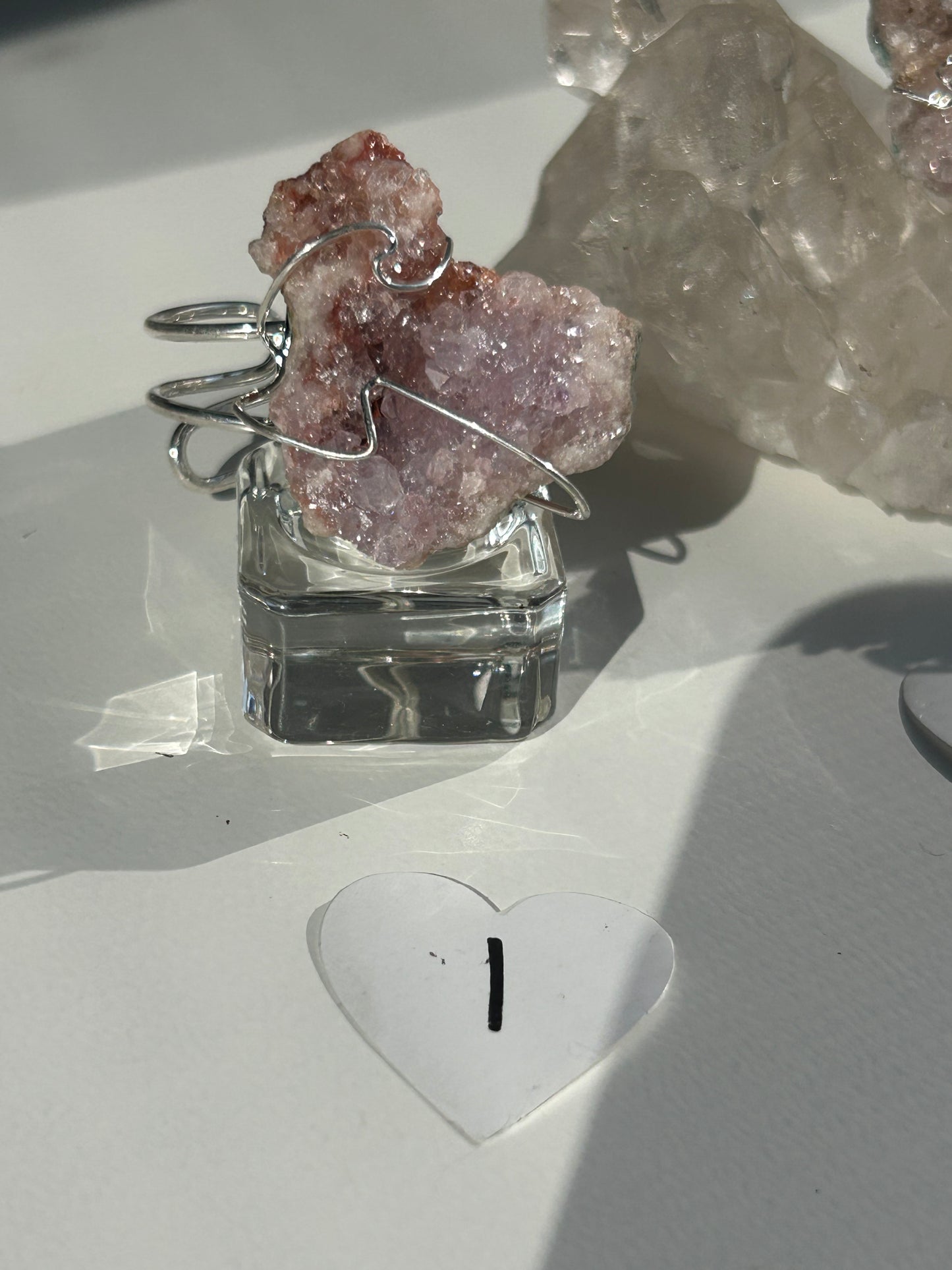 Pink Amethyst Druzy Statement ring