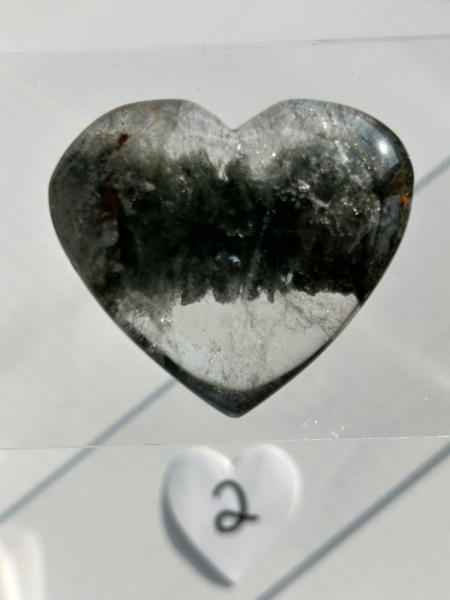 Garden Quartz Heart Carving