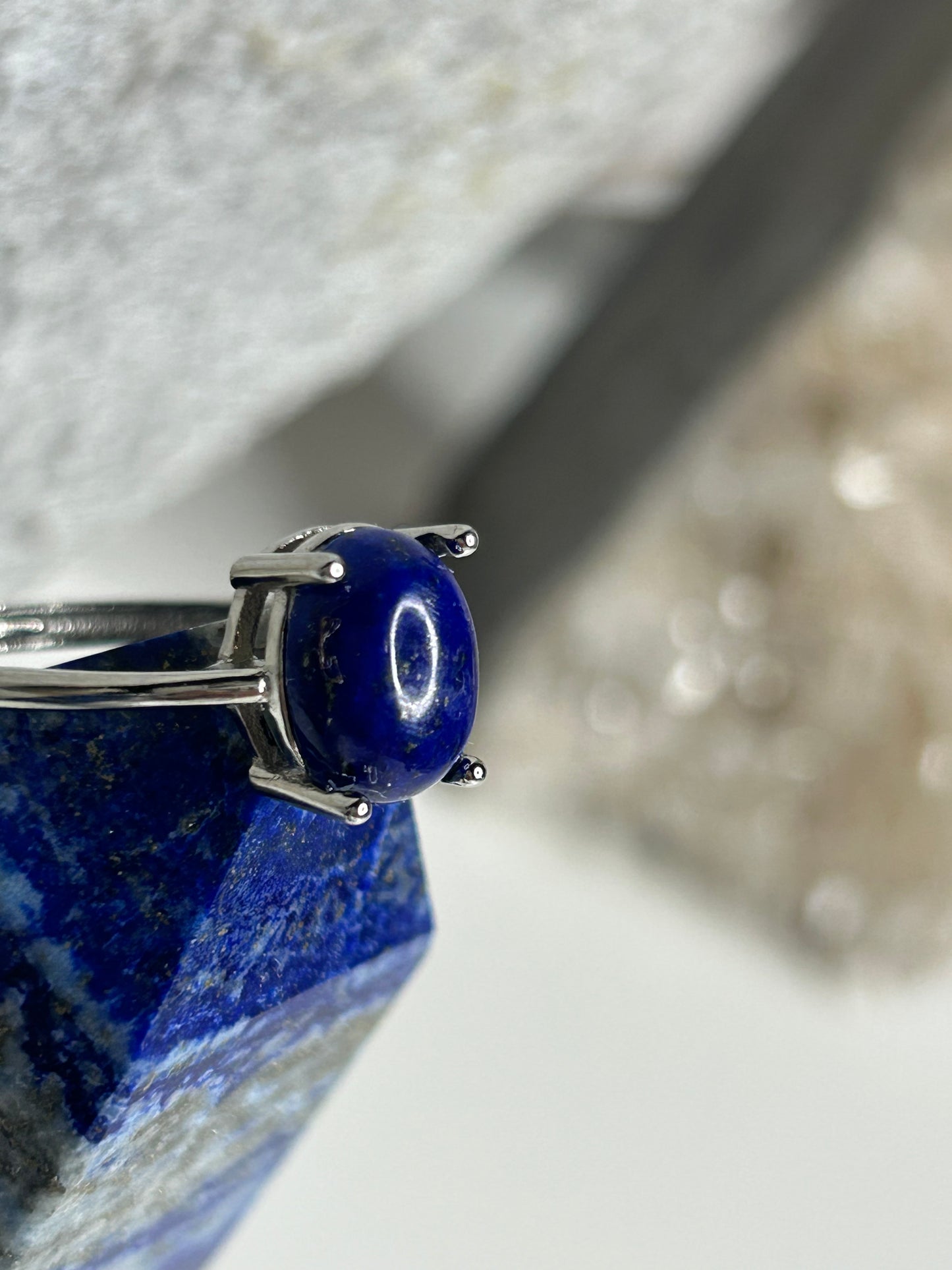 Lapis Lazuli silver ring 925