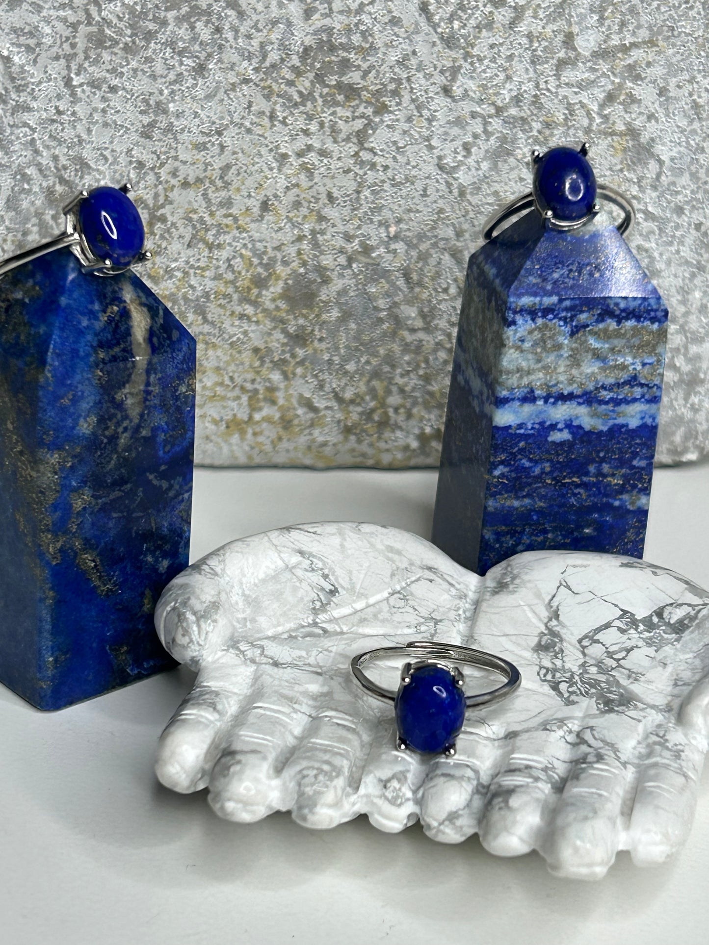 Lapis Lazuli silver ring 925