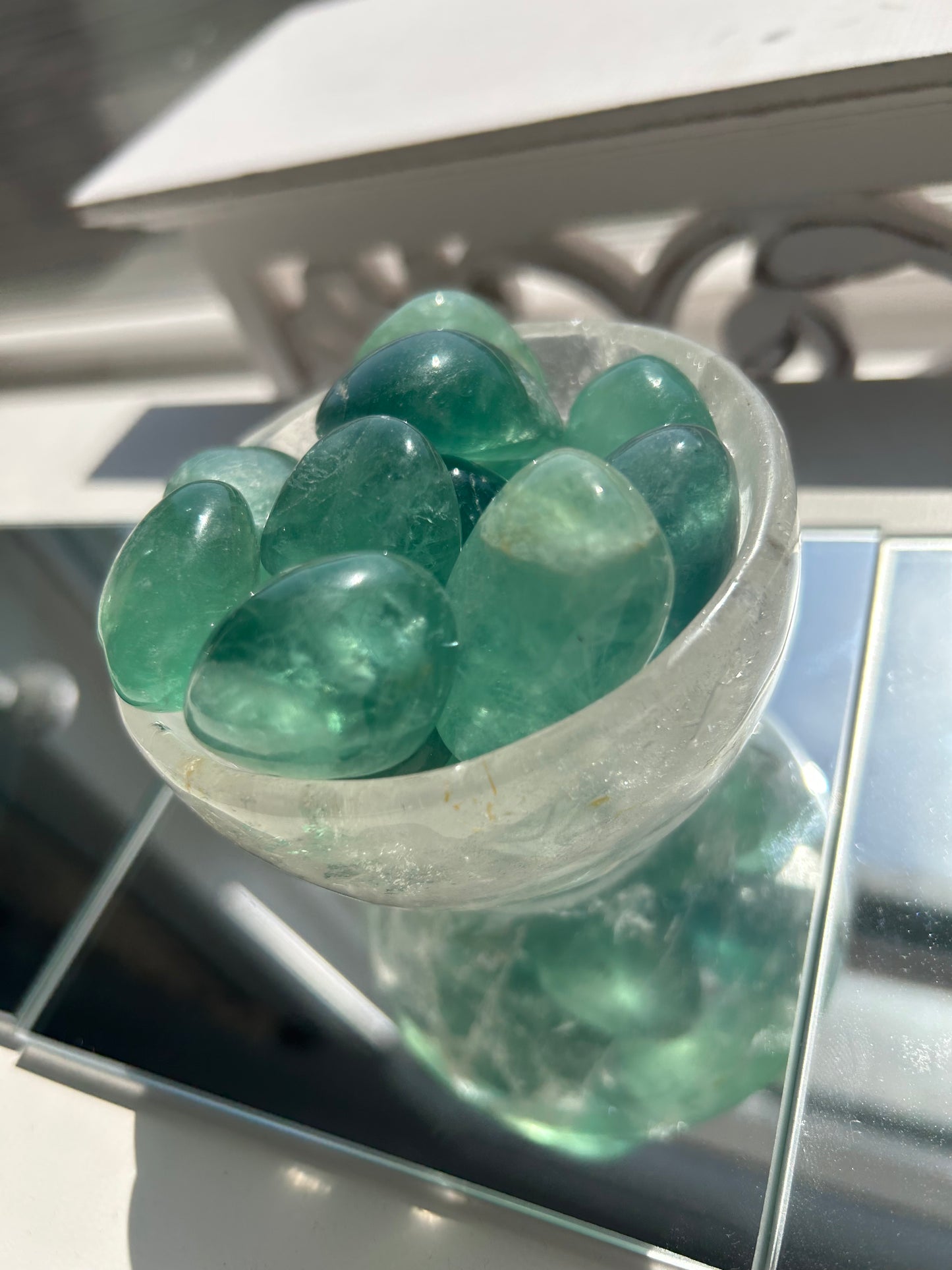 Green Fluorite Tumble