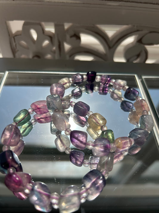 Fluorite Cube bracelets