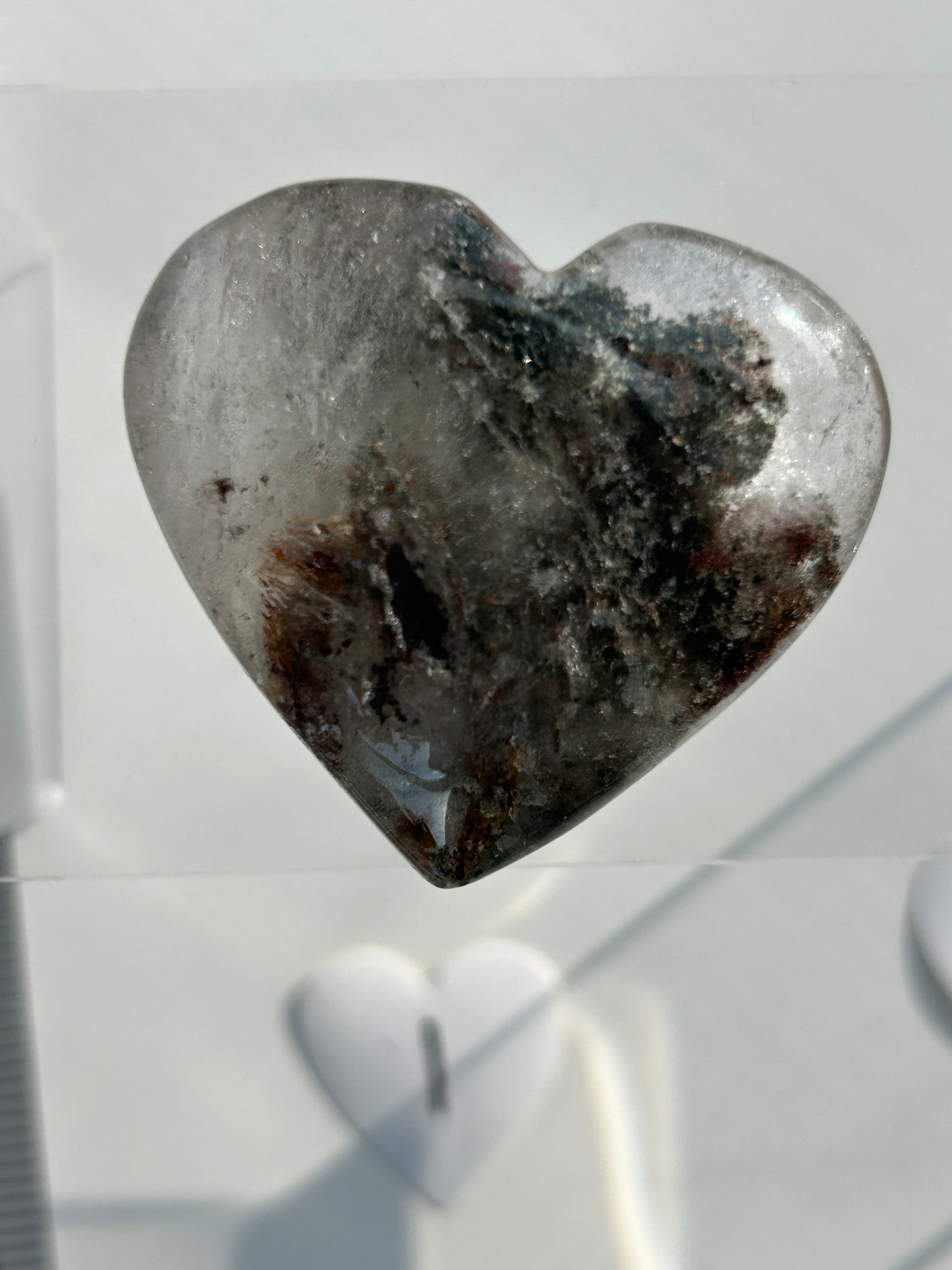 Garden Quartz Heart Carving