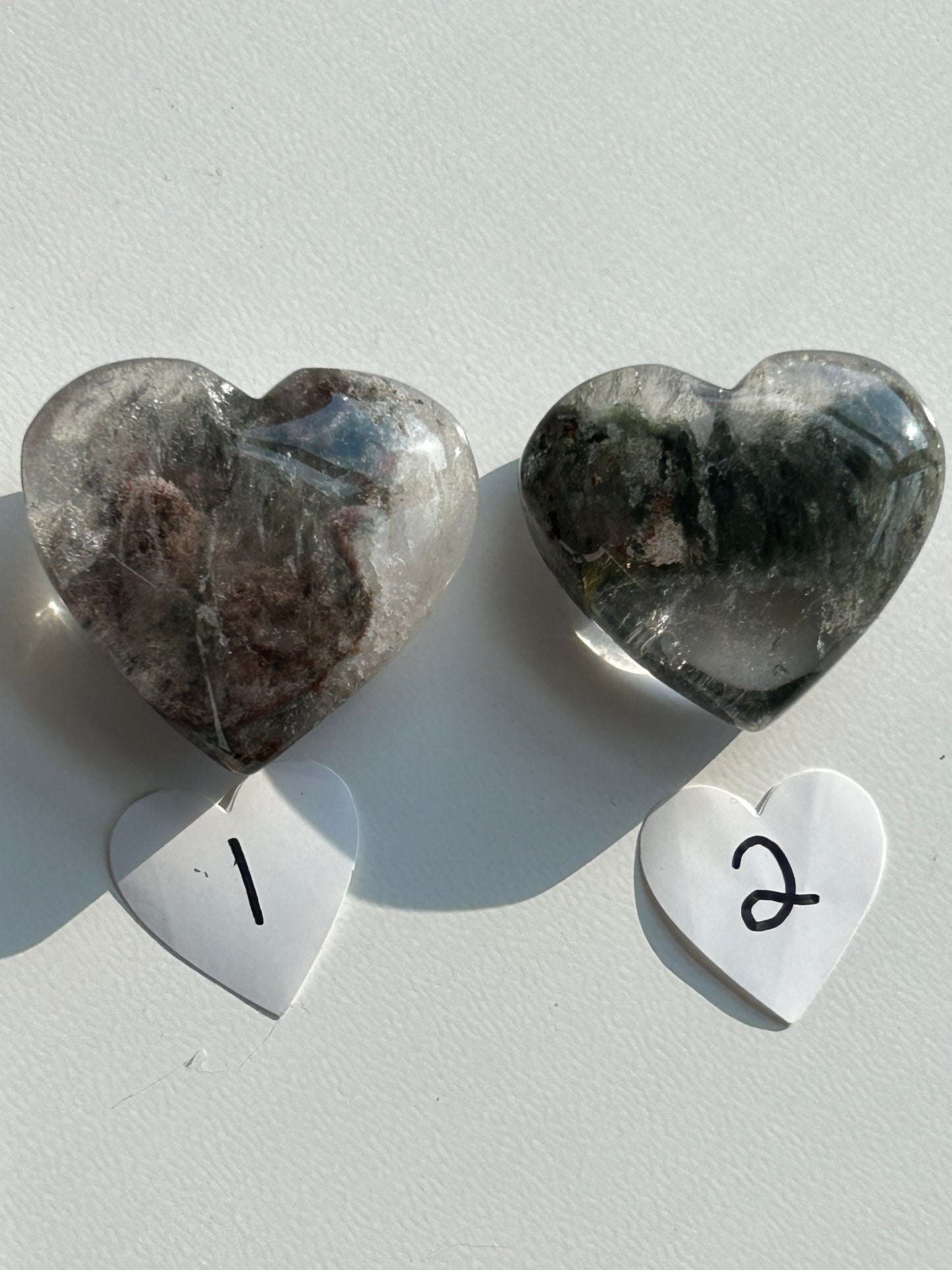 Garden Quartz Heart Carving